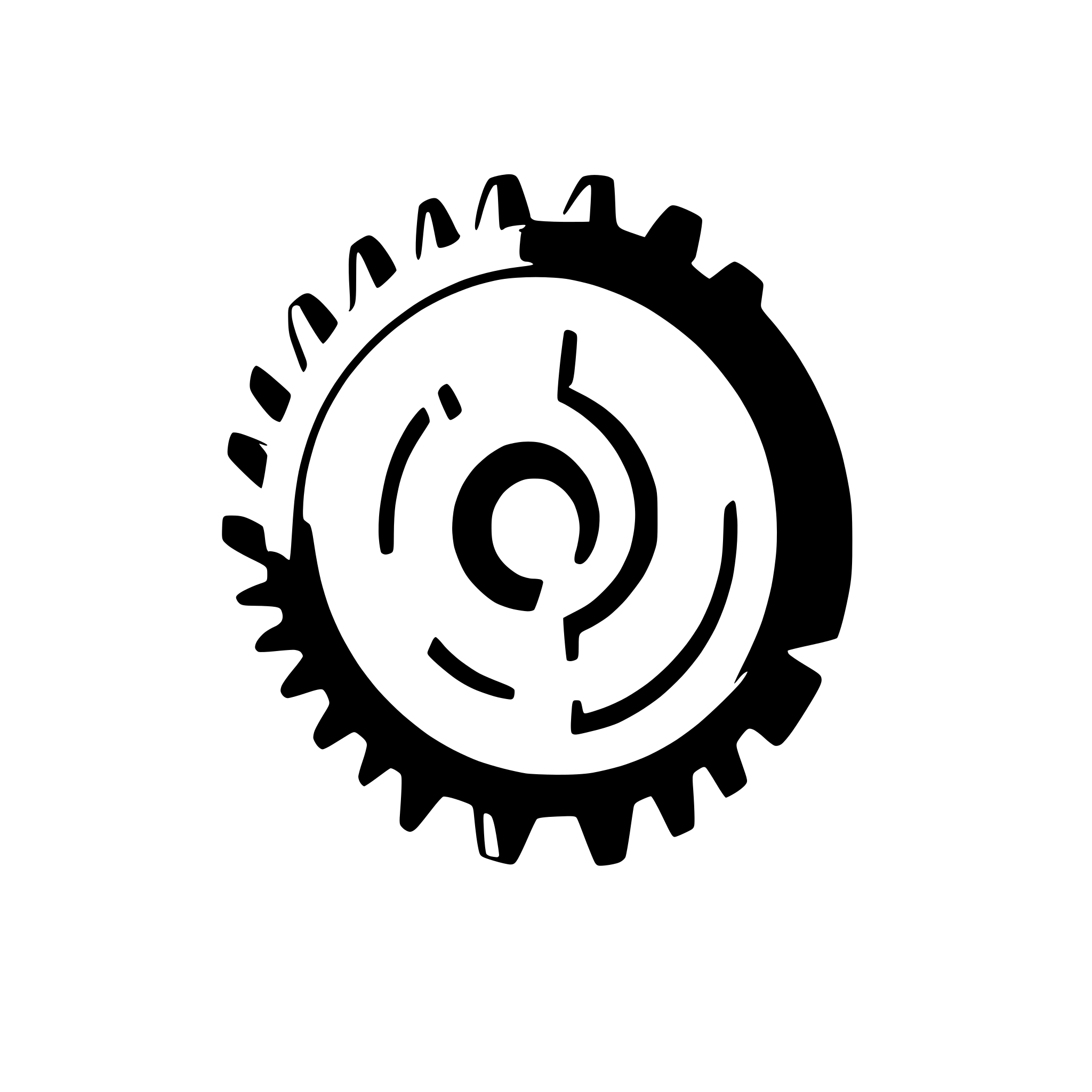 AI-generated SVG of 'Circular saw disk with teeths'