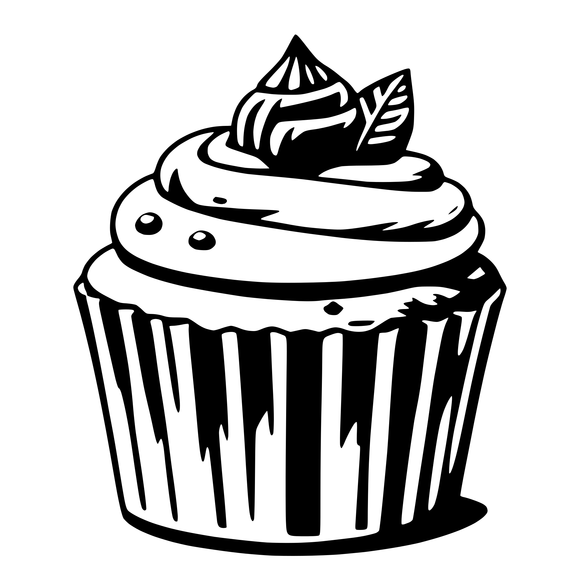 AI-generated SVG of 'cupcake'