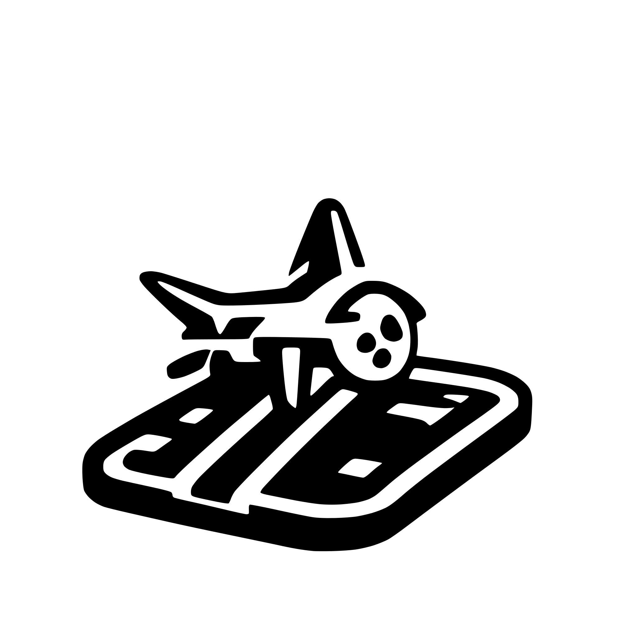 AI-generated SVG of a aircraft track