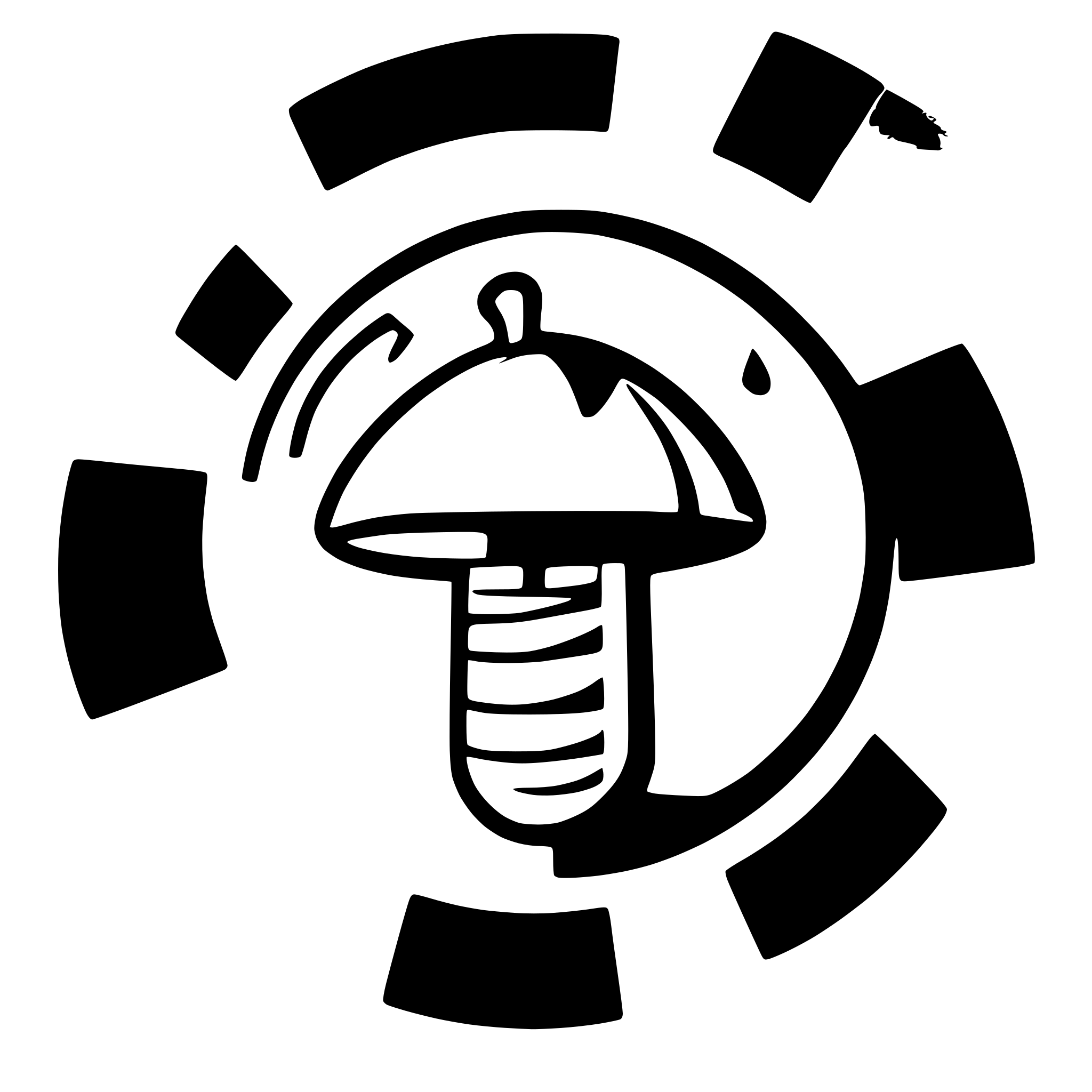 AI-generated SVG of a lobster as a mushroom formed as a directed parabol antenna