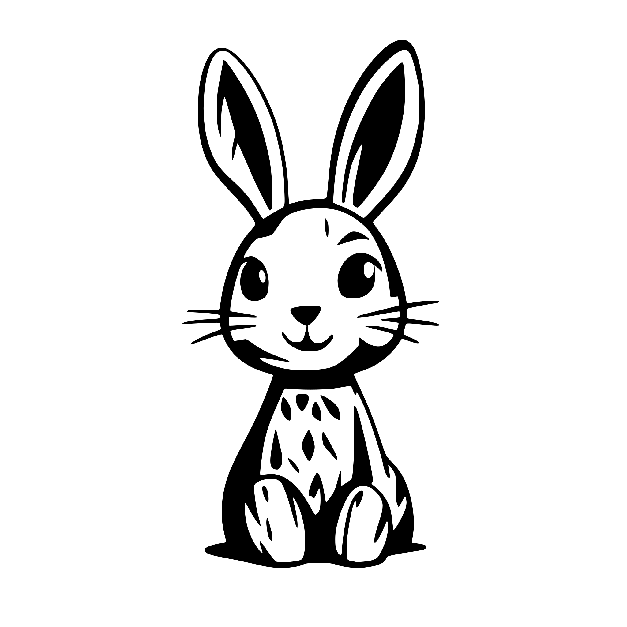 AI-generated SVG of 'funny rabbit'