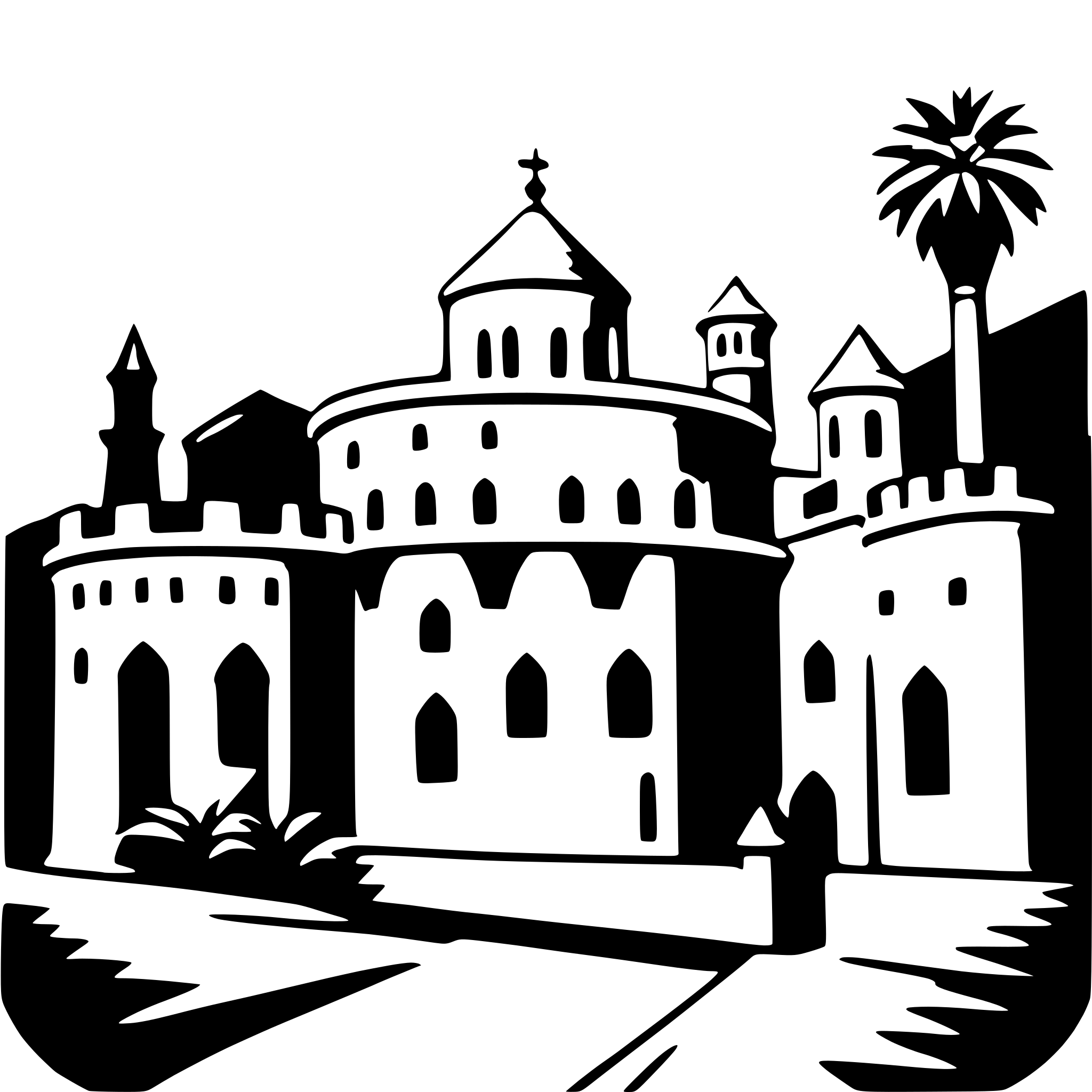 AI-generated SVG of a alhambra