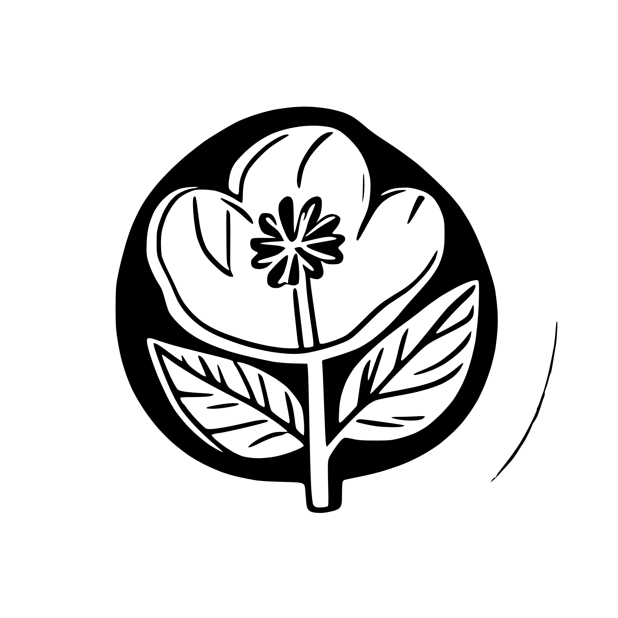 AI-generated SVG of a some Thin line Flowers, Image to laser on Cork Coaster