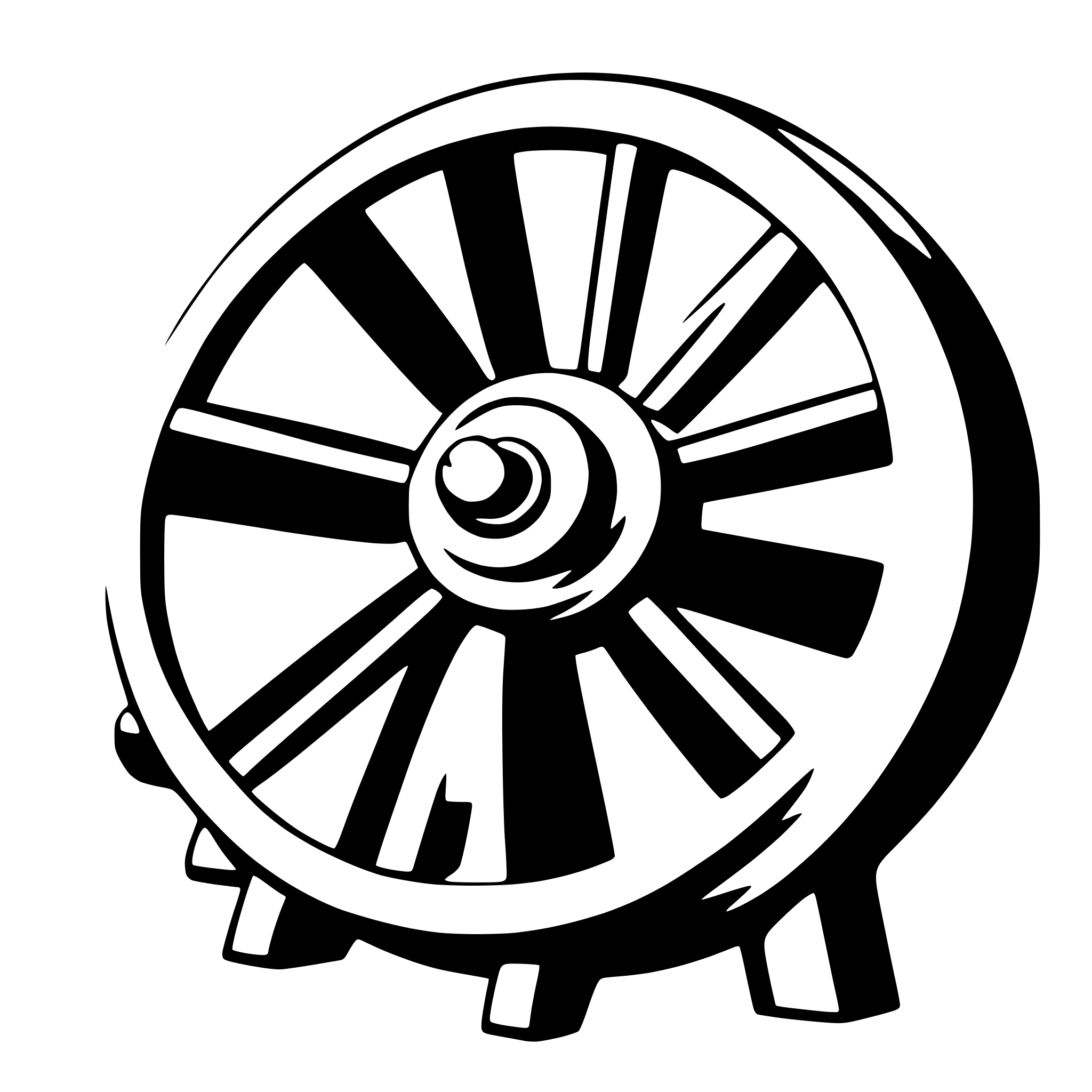 AI-generated SVG of 'mechanical fan'