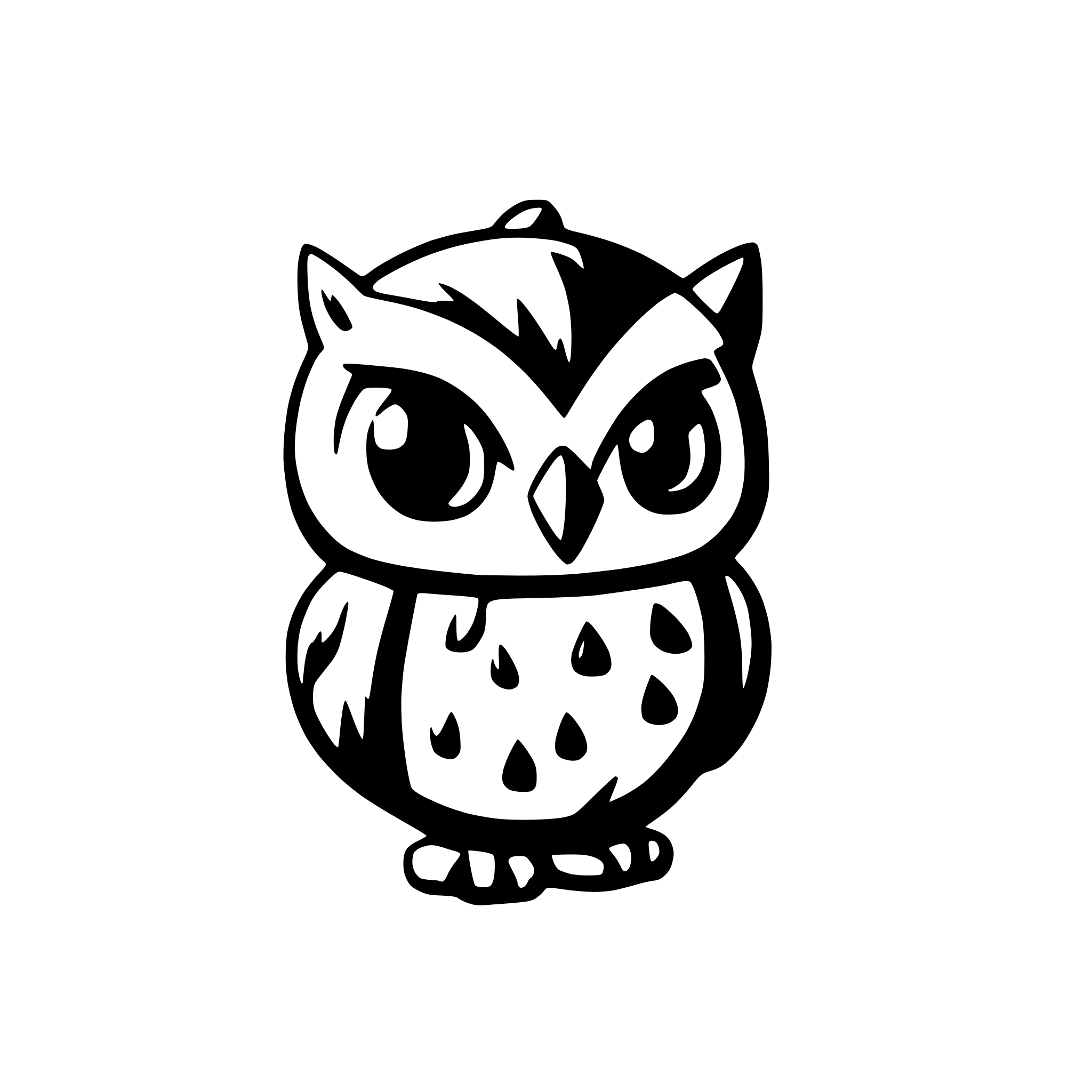 AI-generated SVG of a owl
