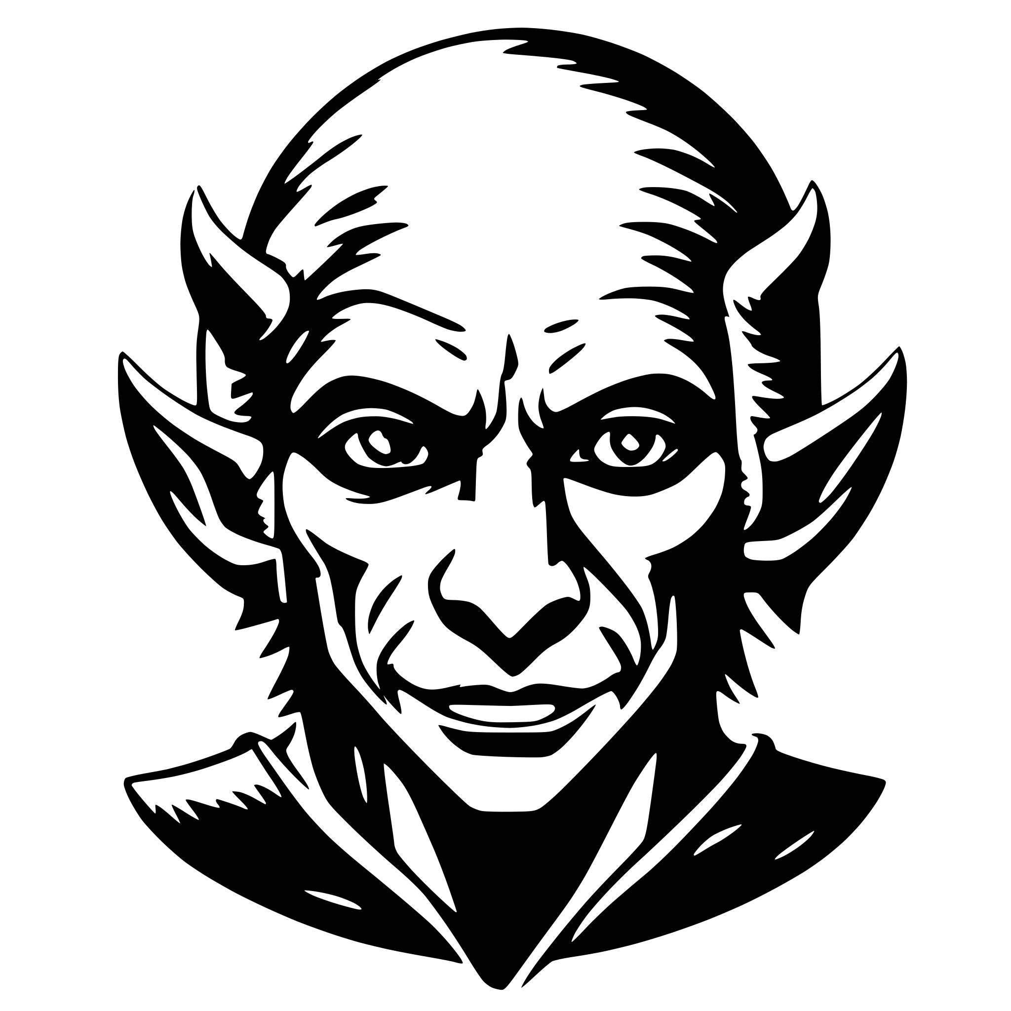 AI-generated SVG of a a demon