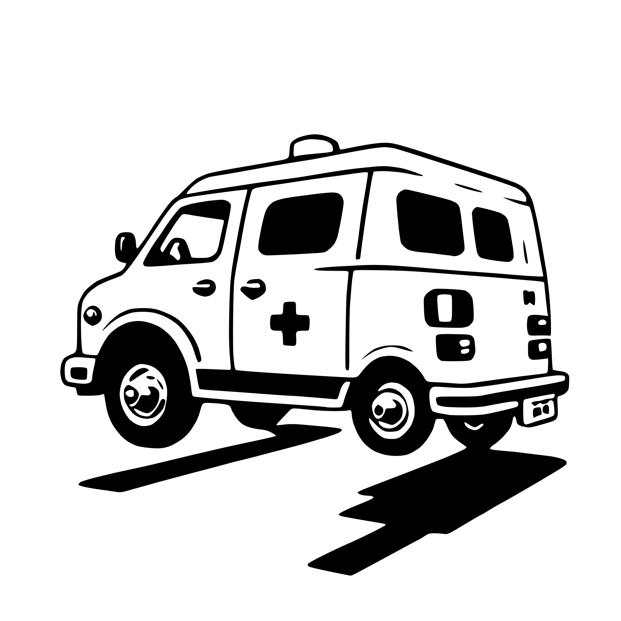 AI-generated SVG of 'ambulance'
