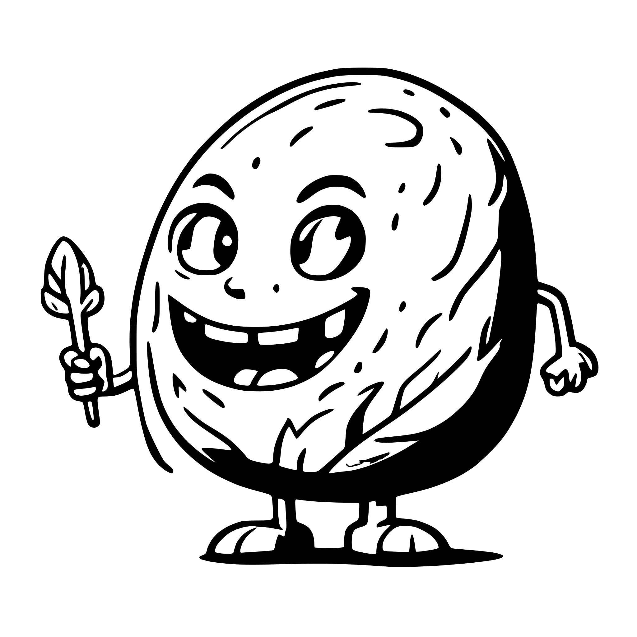AI-generated SVG of a Giant potato monster