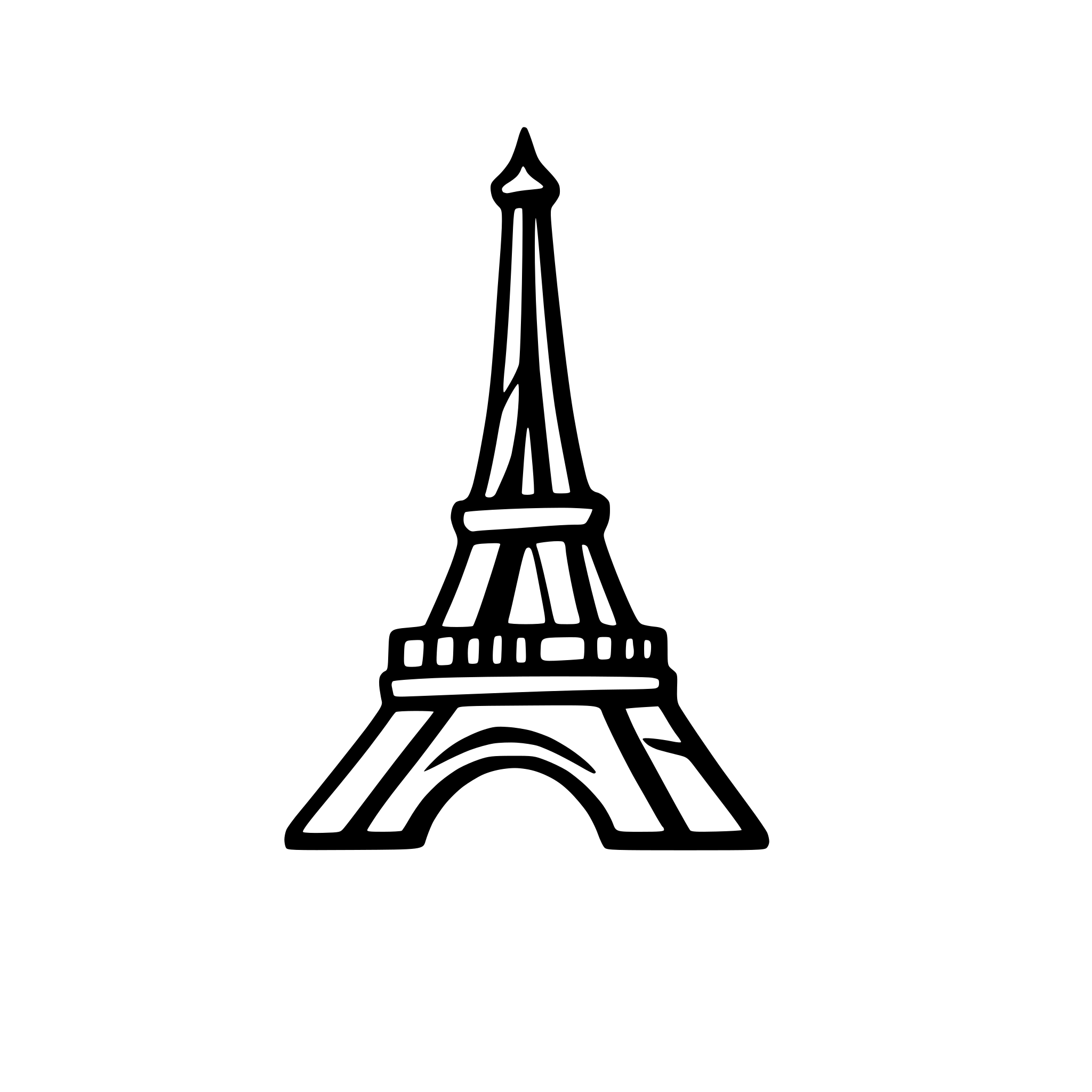 AI-generated SVG of a eiffel tower