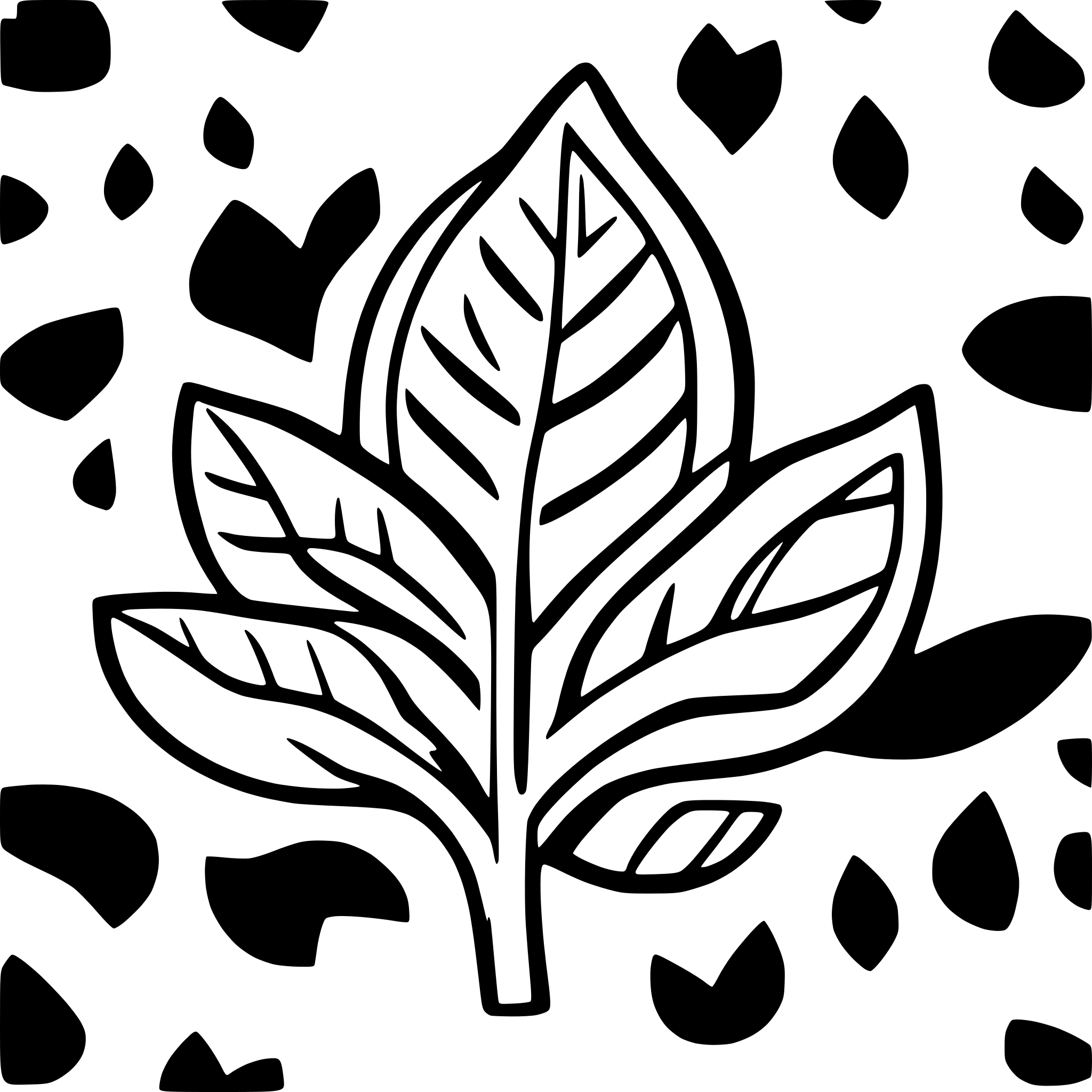 AI-generated SVG of a Cambodian national ornament in the form plant