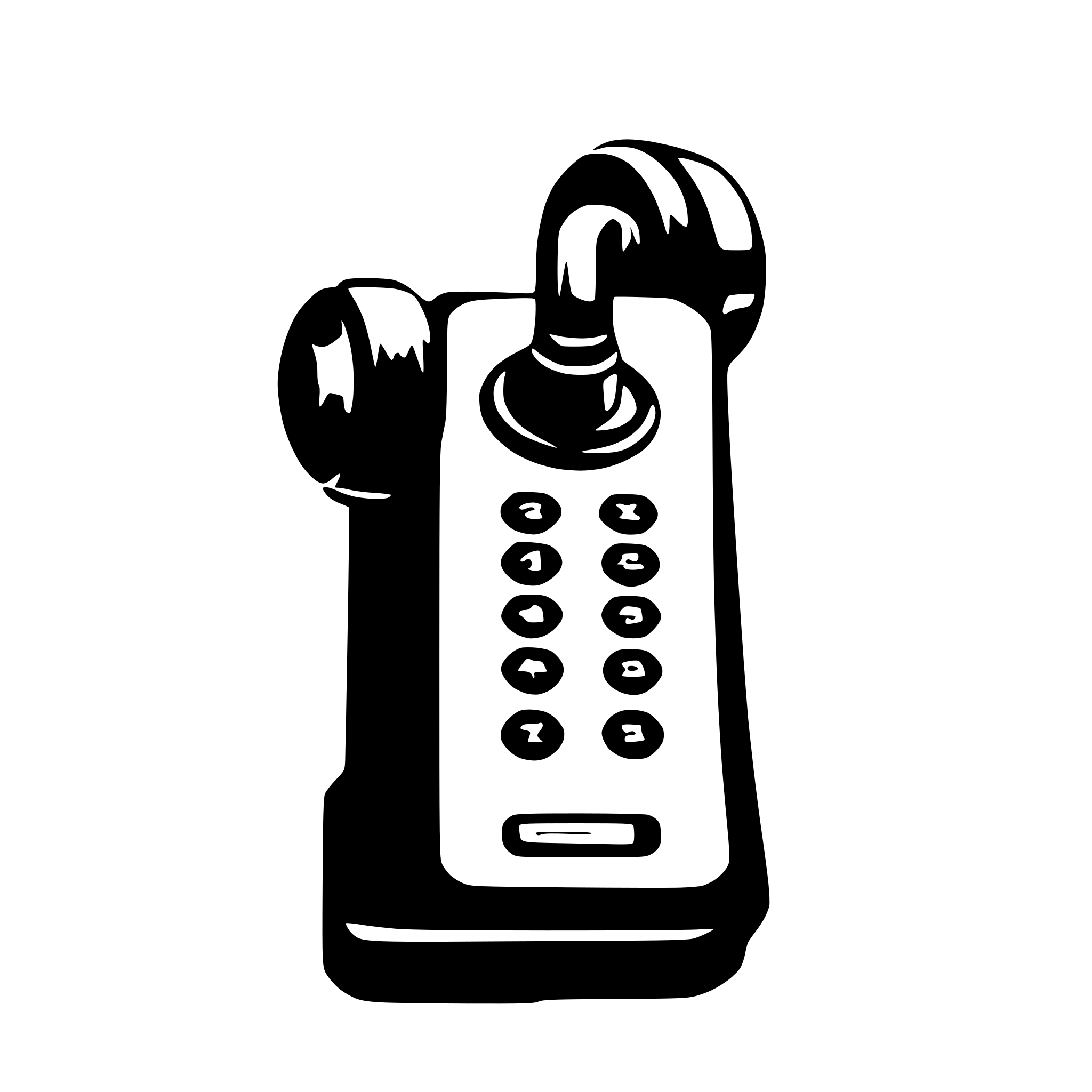 AI-generated SVG of 'mute phone'