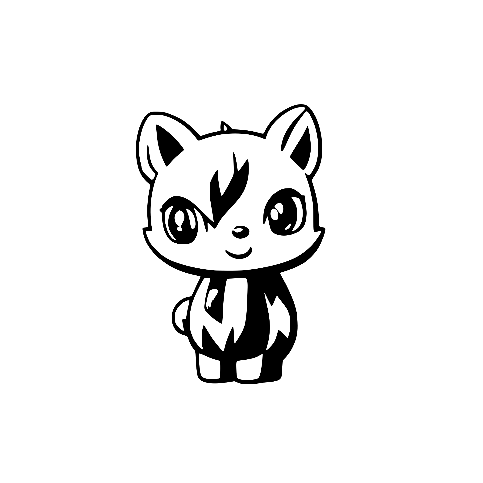 AI-generated SVG of 'cute animal'