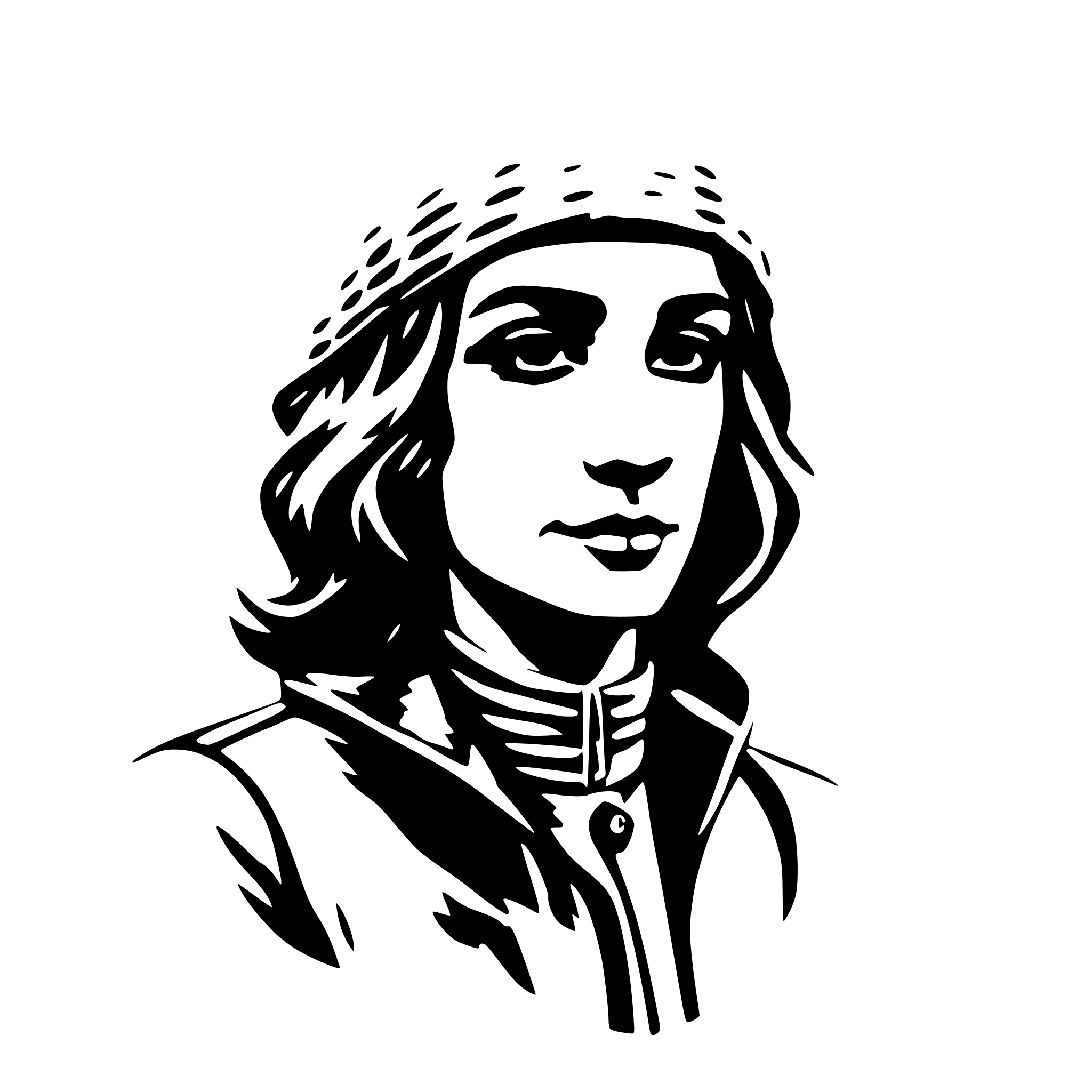 AI-generated SVG of 'Männchen aus Strichen'