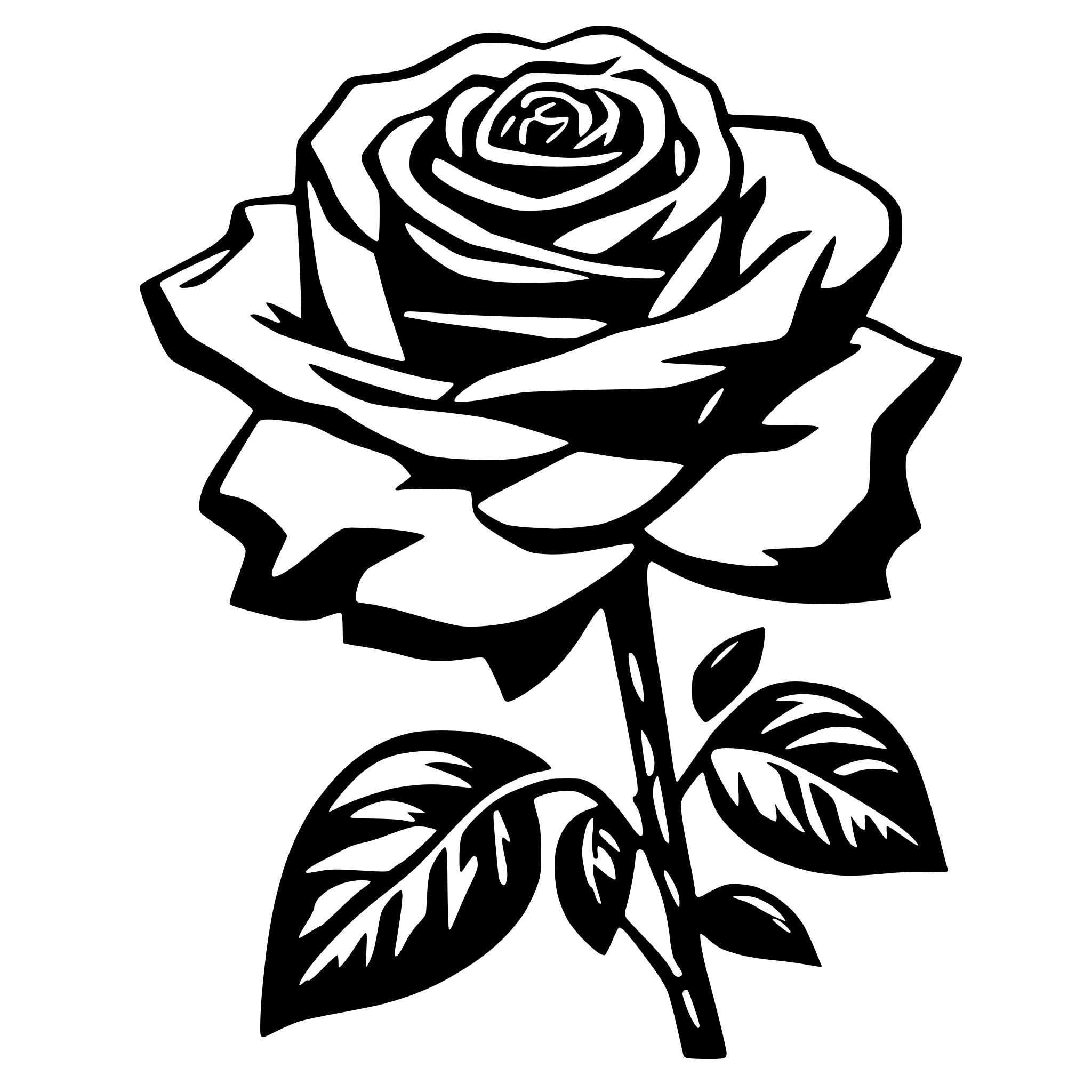 AI-generated SVG of 'crete a rose image'