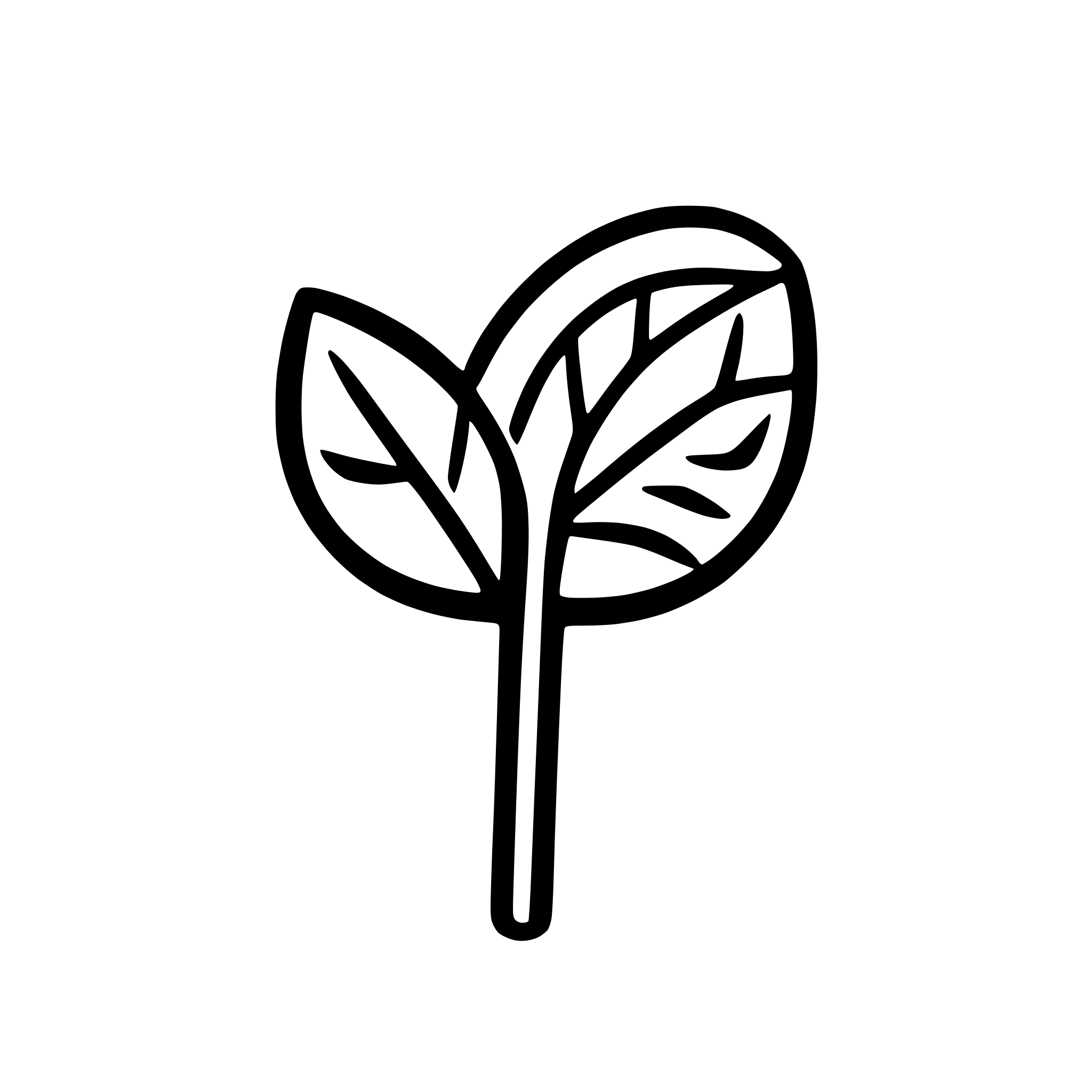 AI-generated SVG of a berry on stem icon, line art only, no fill, thick outline, flat vector style, suitable for 16x16 pixels