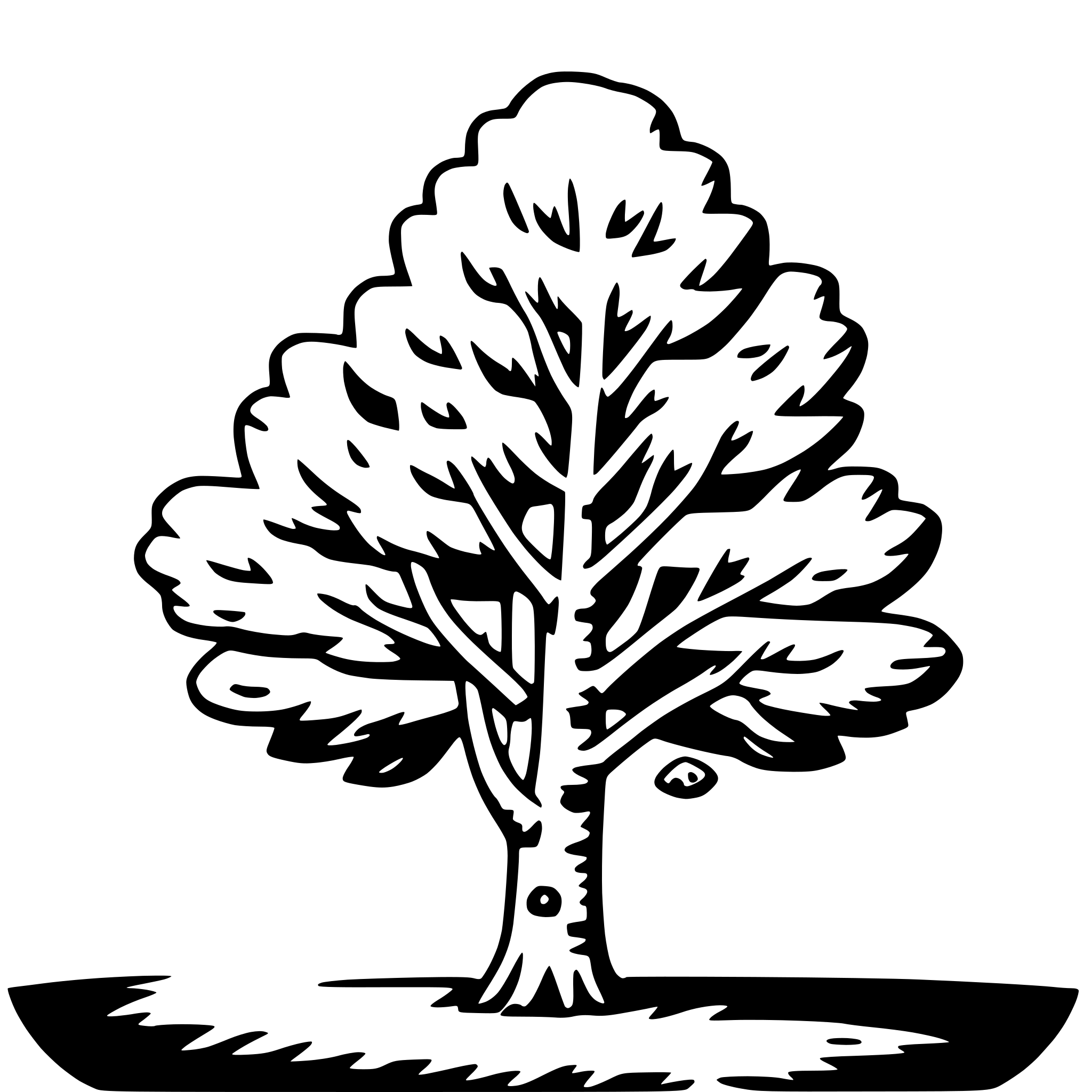 AI-generated SVG of a birch tree