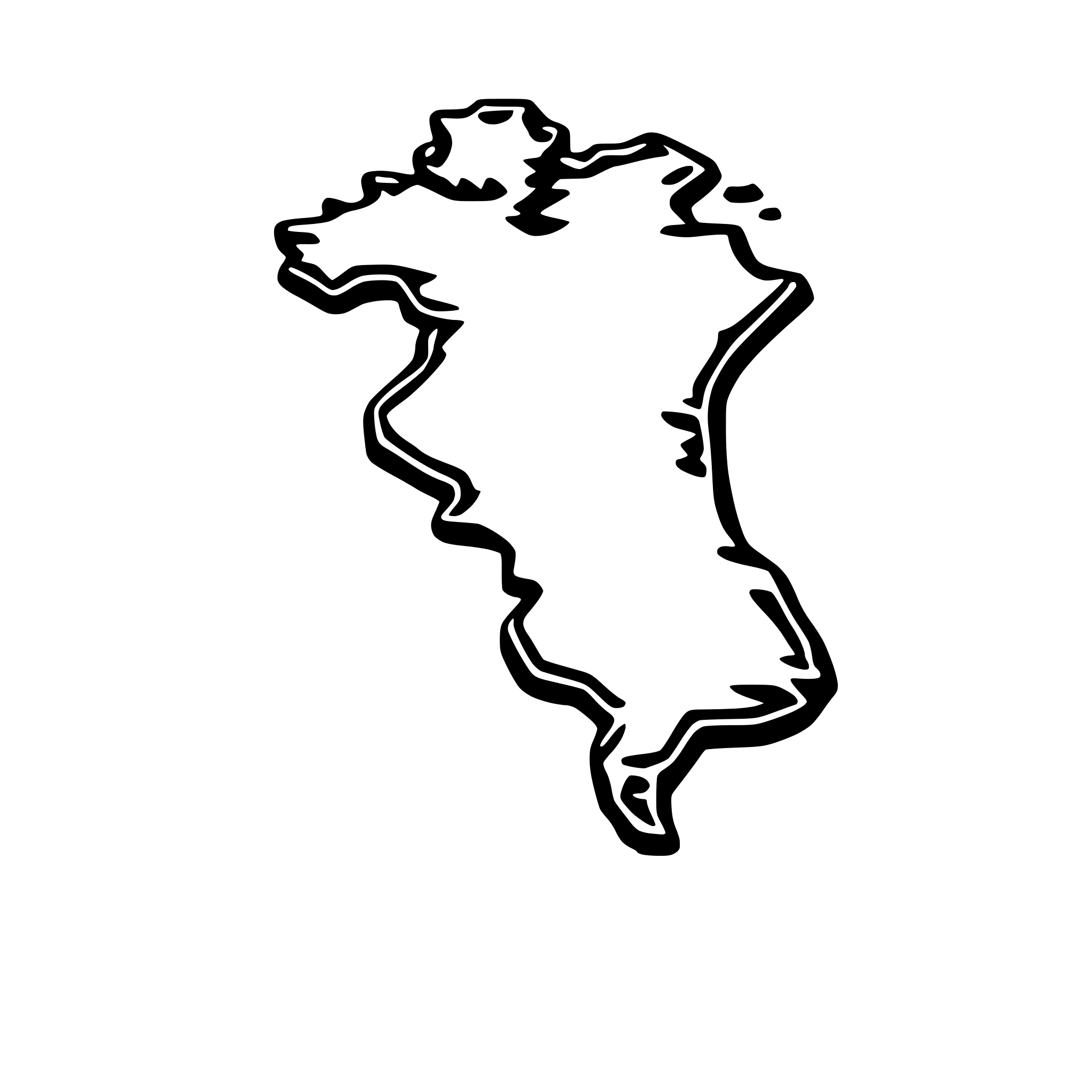AI-generated SVG of a A map showing the Gulf of Mexico