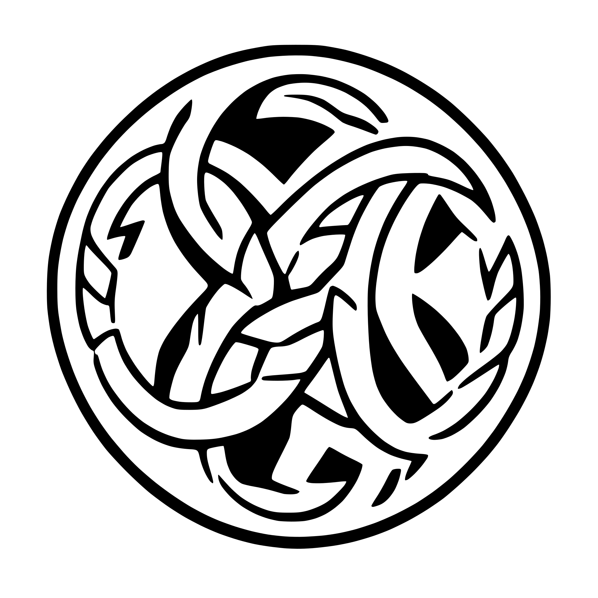 AI-generated SVG of a a transparent icon of a Welsh Celtic Eternity knot