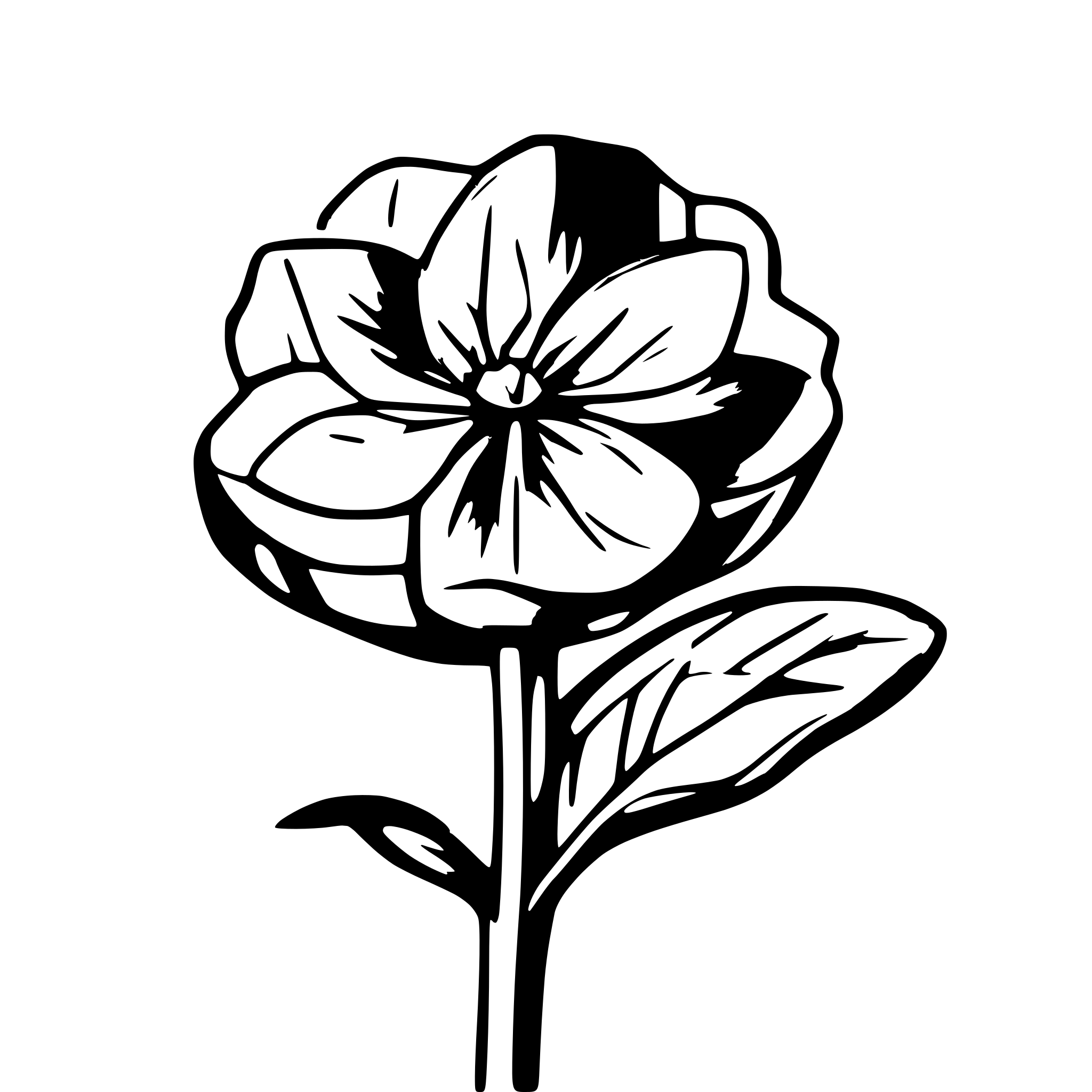AI-generated SVG of a flower