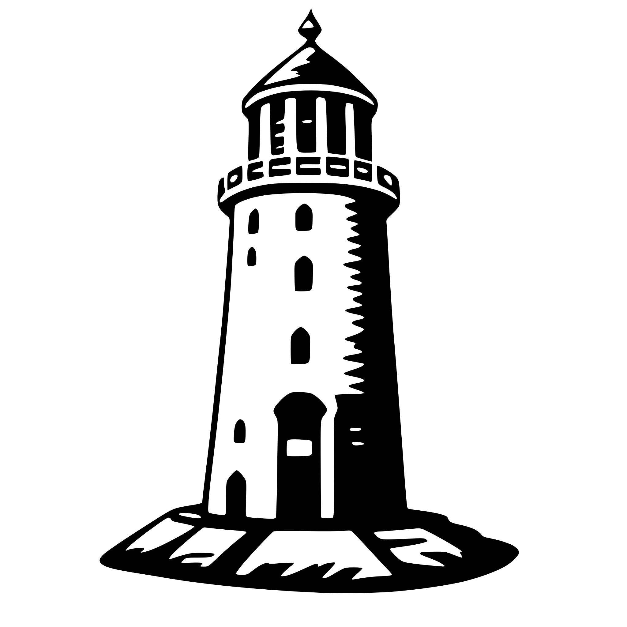 AI-generated SVG of a tower