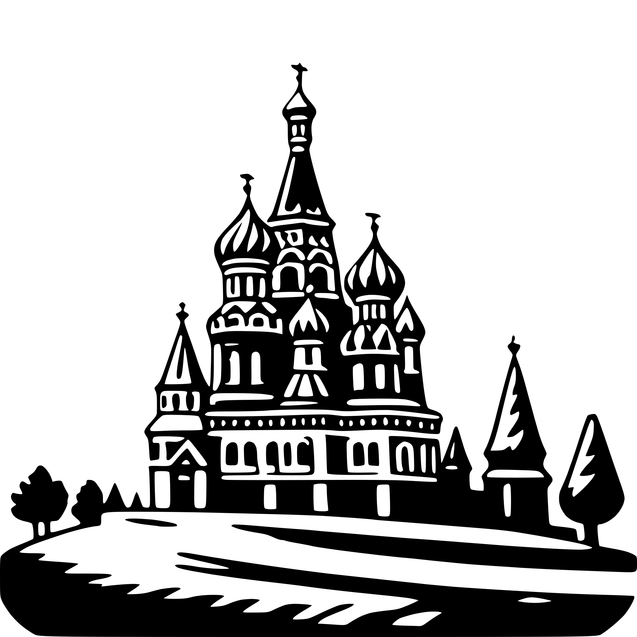 AI-generated SVG of 'saint basil's cathedral'