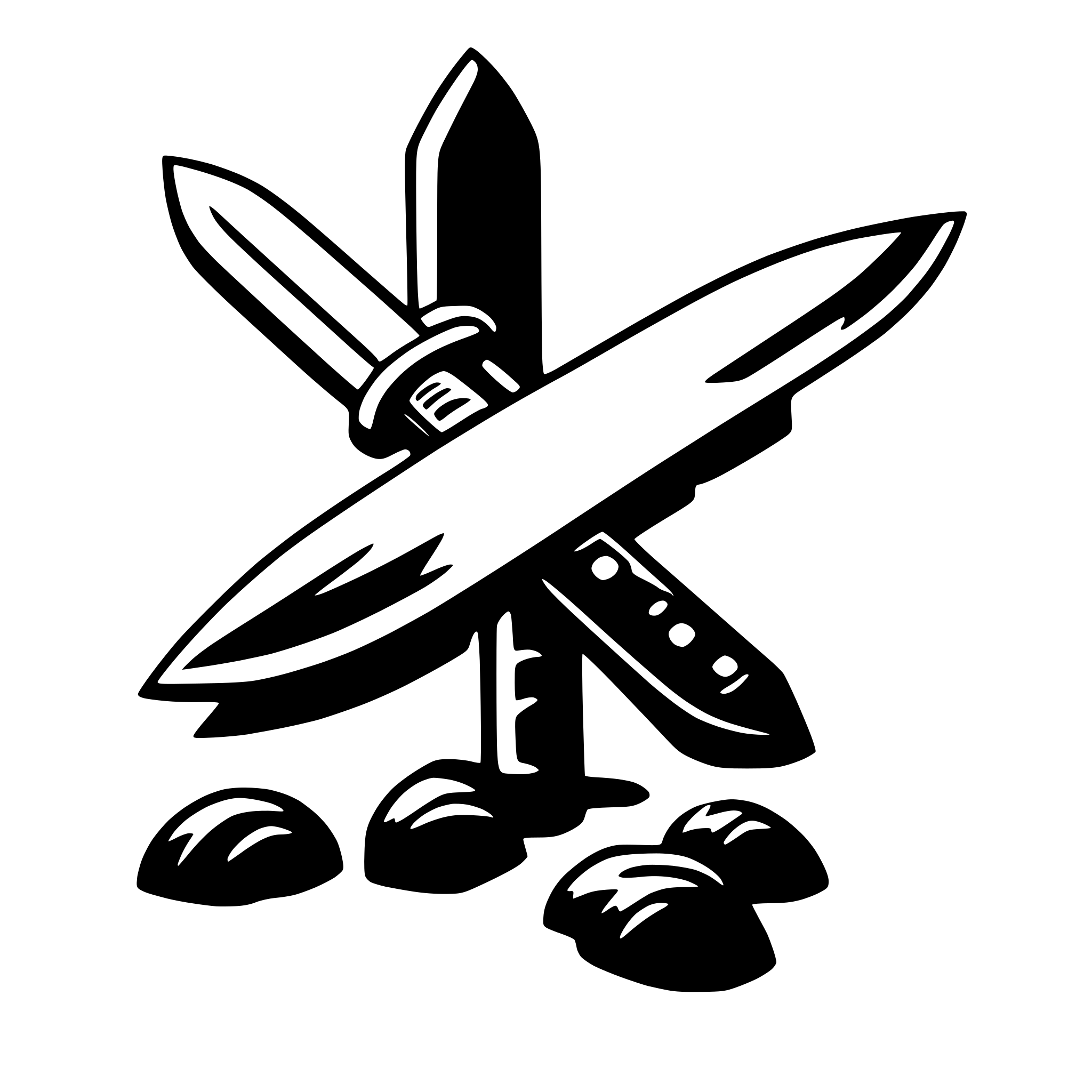 AI-generated SVG of 'knife'