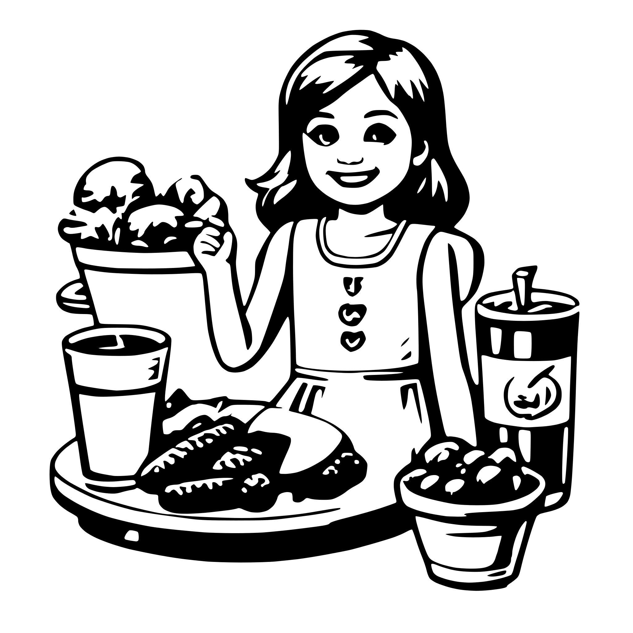 AI-generated SVG of a nutrition plan for kids