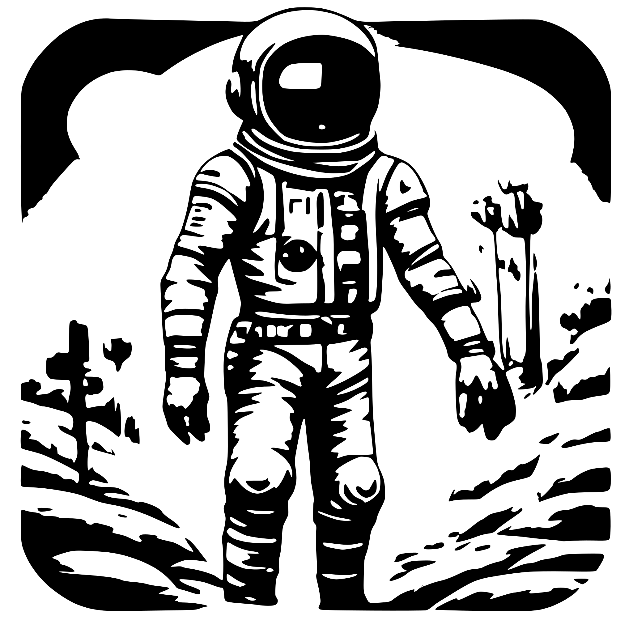 AI-generated SVG of 'astronaut,'