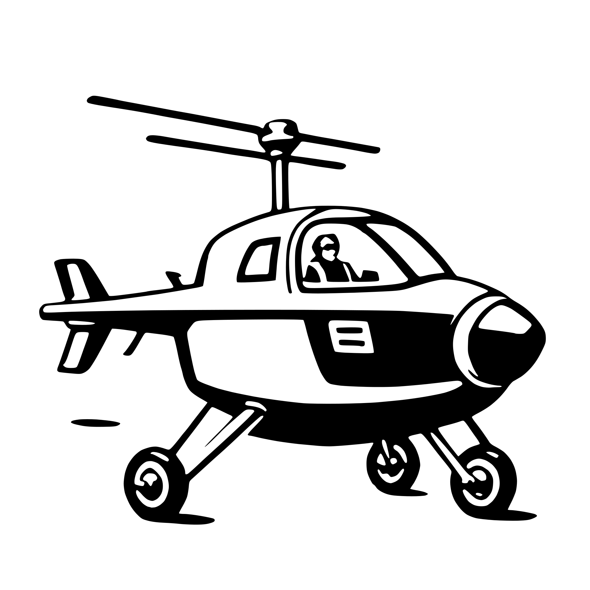 AI-generated SVG of 'gyrocopter'