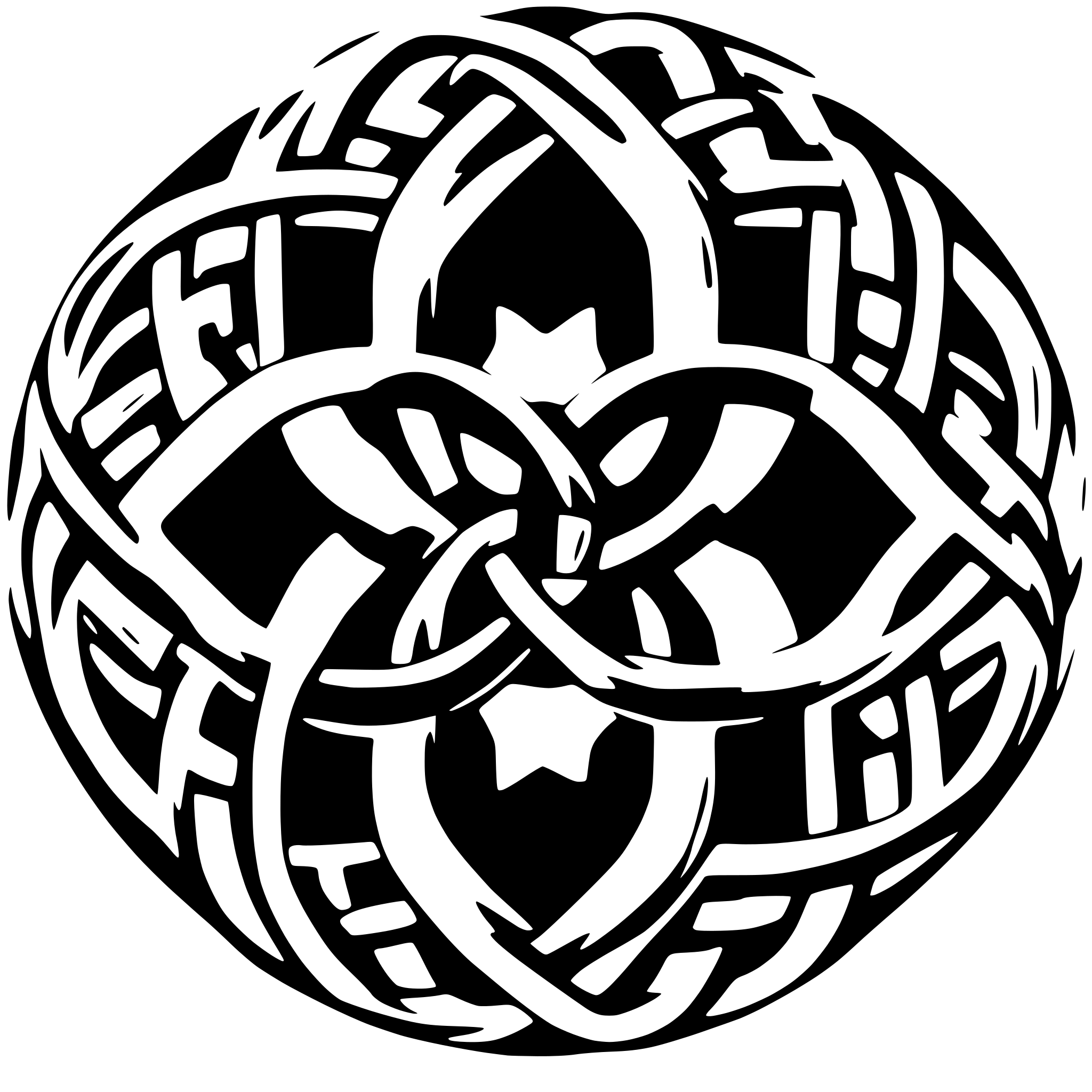 AI-generated SVG of 'celtic circle knot'