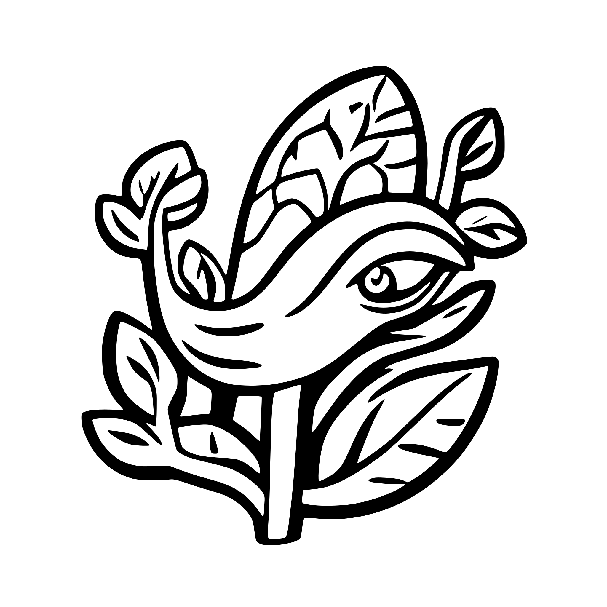 AI-generated SVG of a kolorowy pingwin
