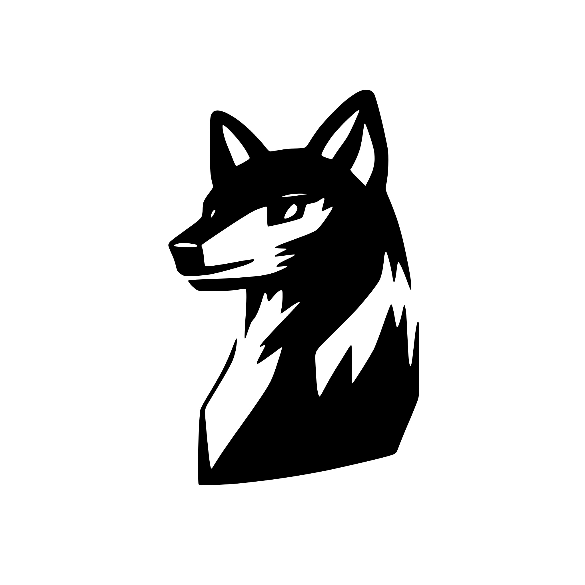 AI-generated SVG of a fox head