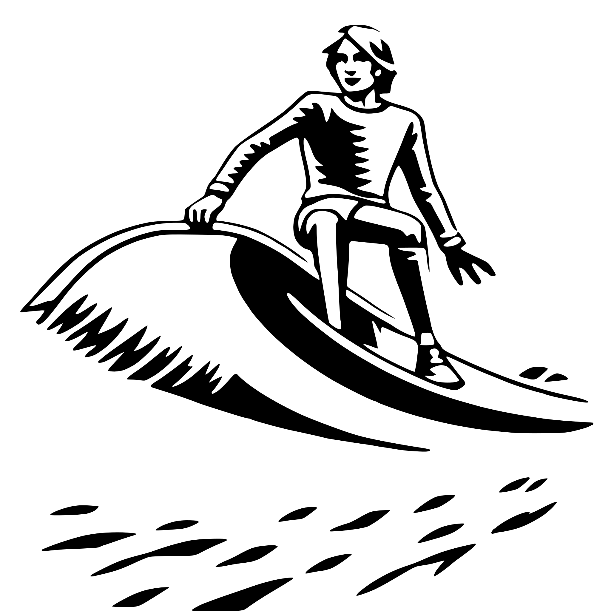 AI-generated SVG of 'surfer riding wave'