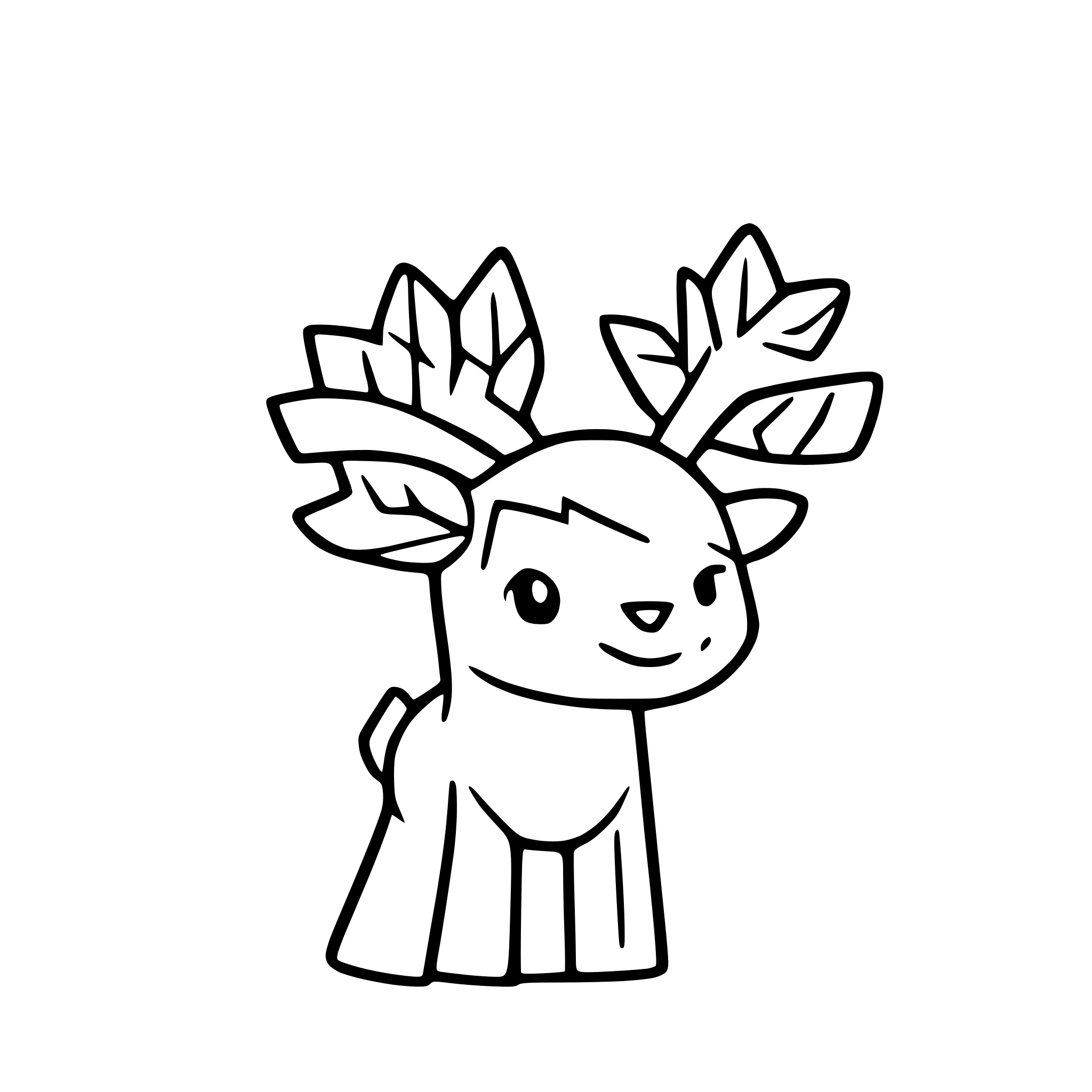AI-generated SVG of a Christmas reindeer