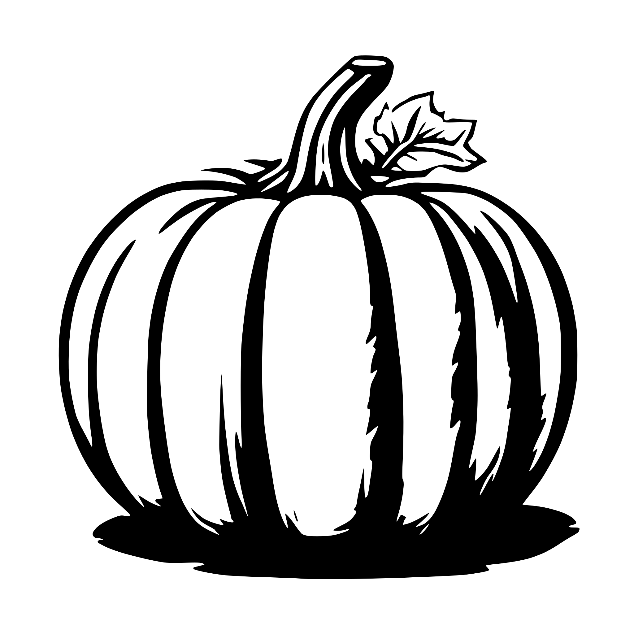 AI-generated SVG of a pumpkin