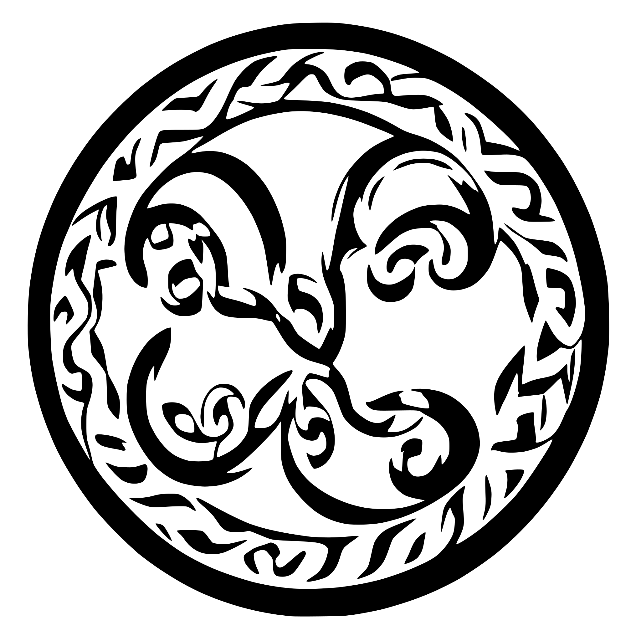 AI-generated SVG of 'Celtic knots'
