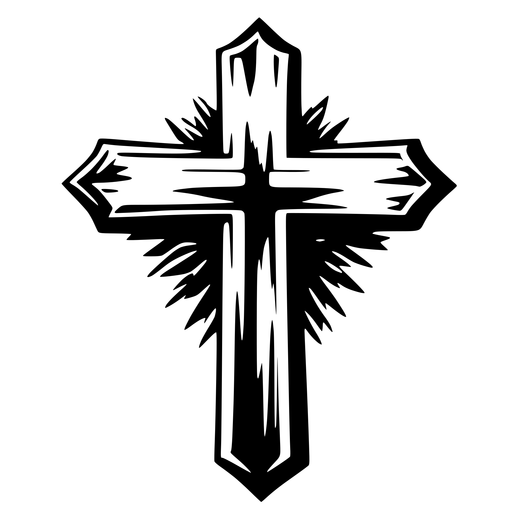 AI-generated SVG of 'cross star'