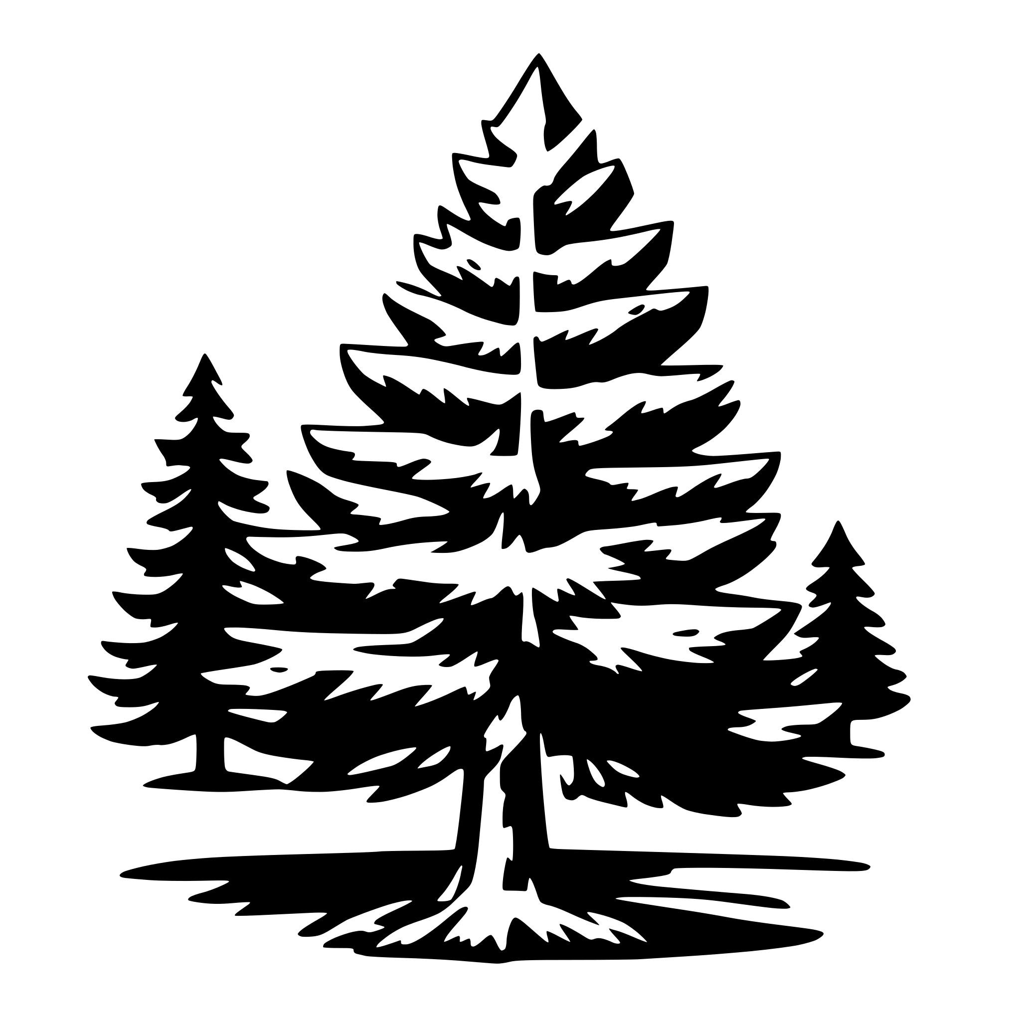 AI-generated SVG of 'PINE TREE SIMPLE'