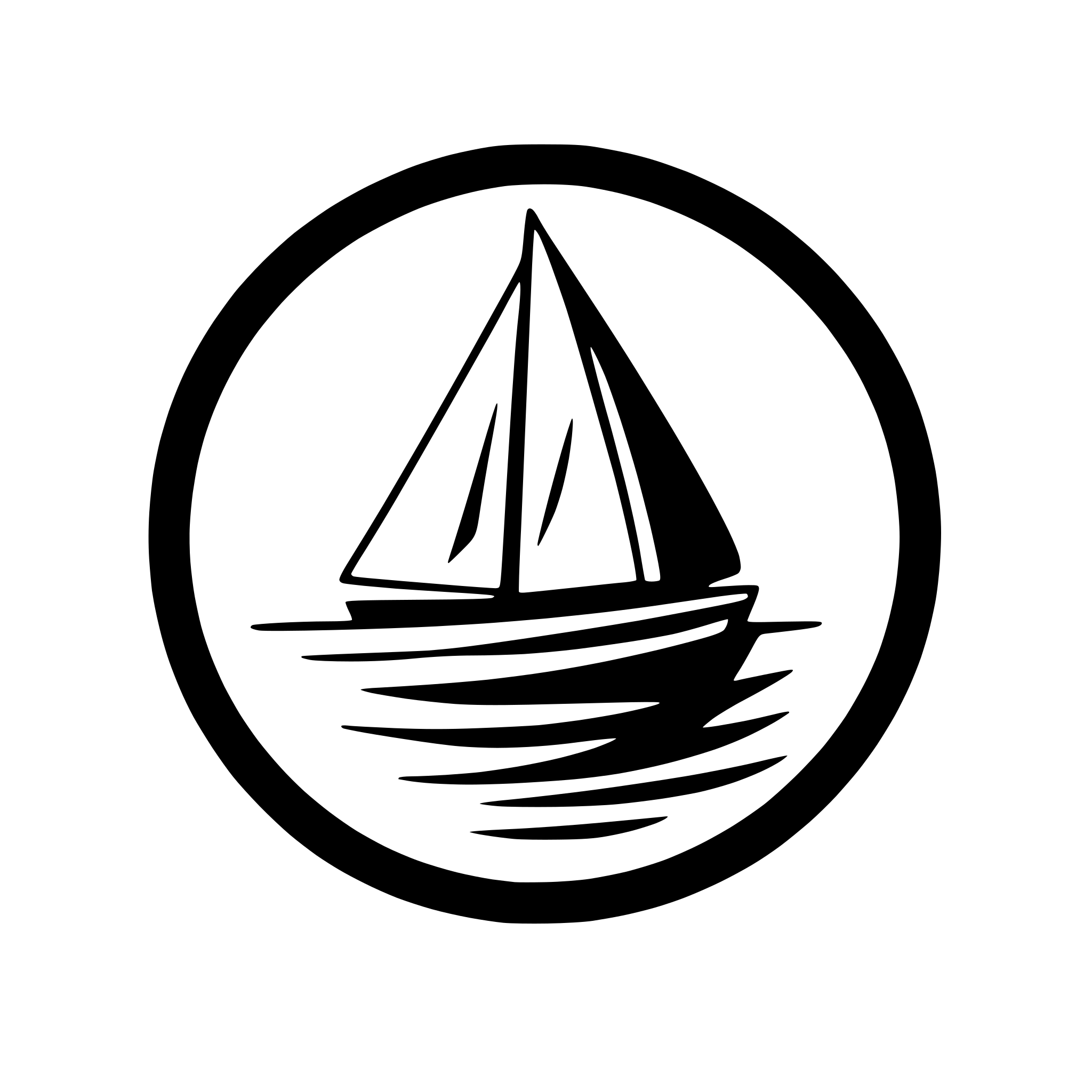 AI-generated SVG of a minimalist sailboat with waves