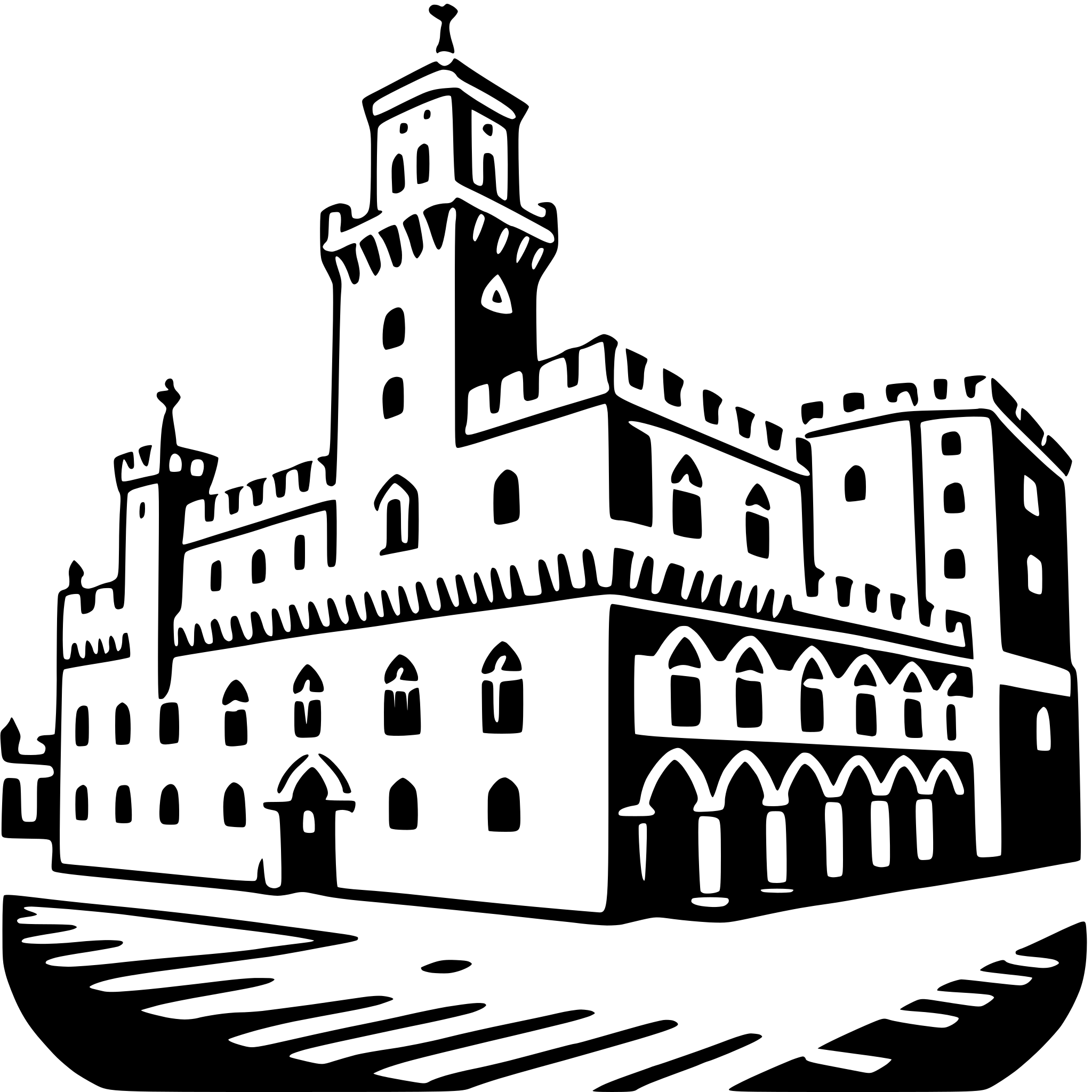 AI-generated SVG of a doge's palace