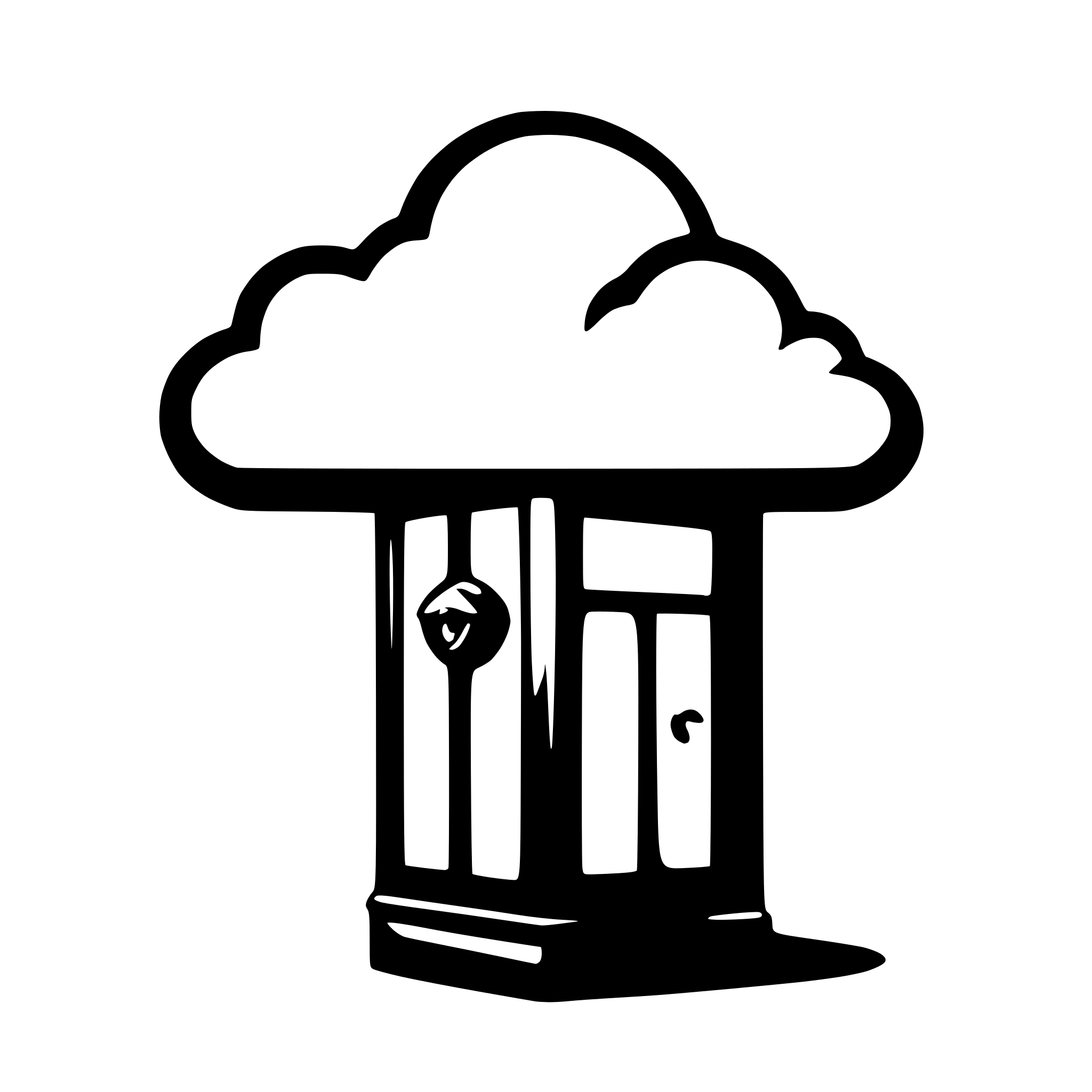 AI-generated SVG of a cloud security