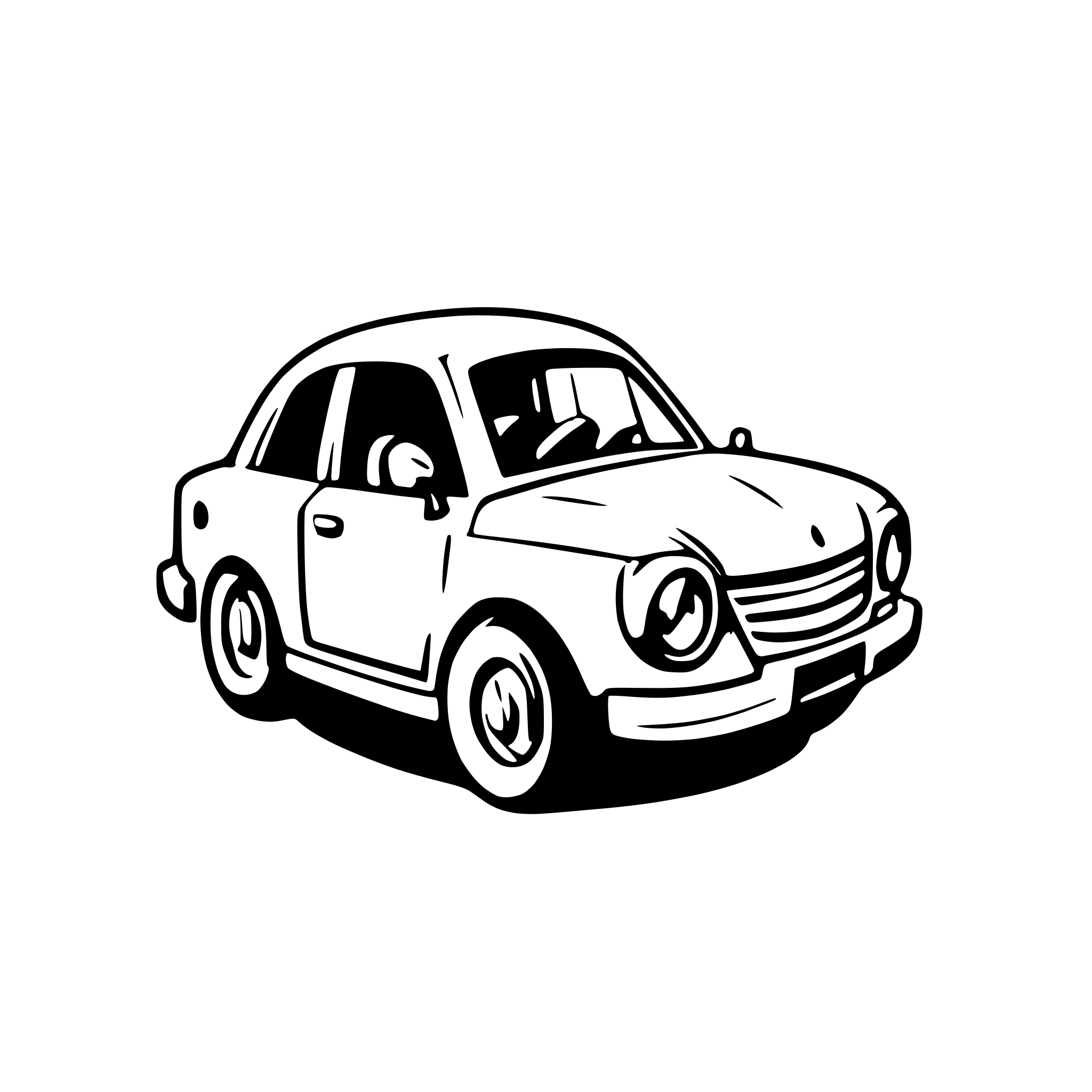 AI-generated SVG of a car
