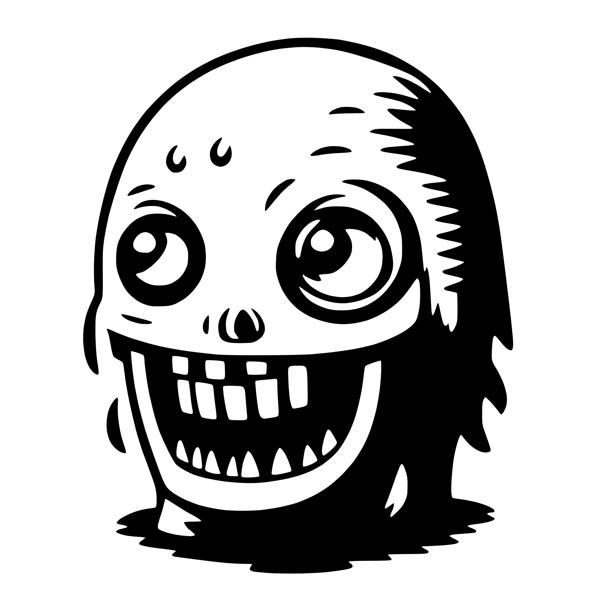 AI-generated SVG of a monster