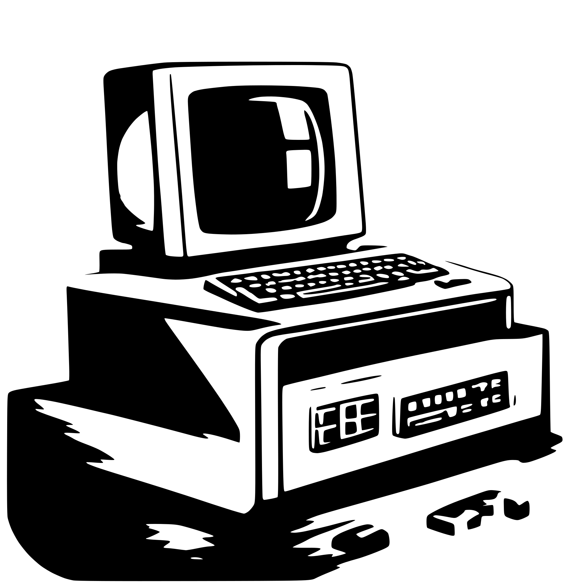 AI-generated SVG of '1980's computer'