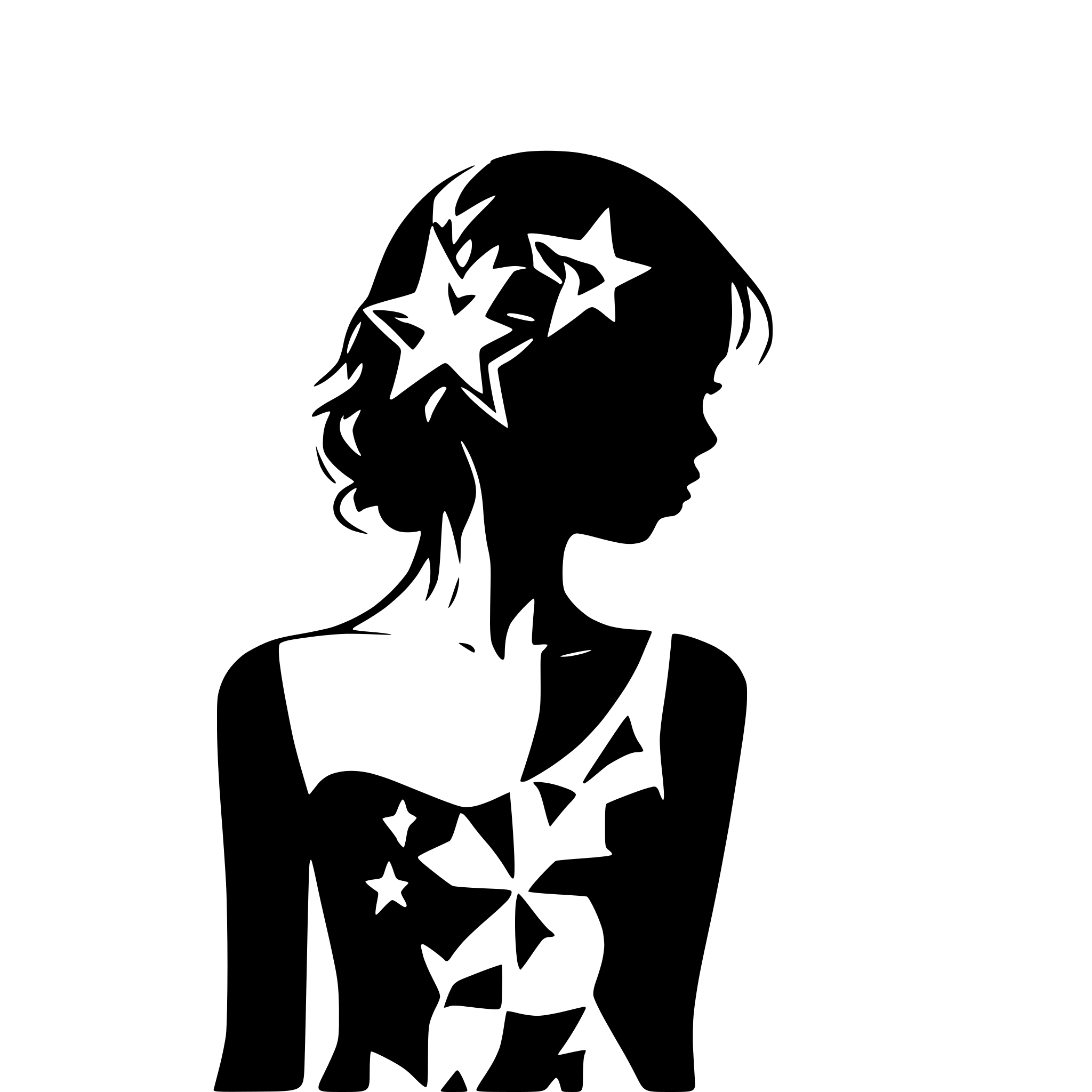 AI-generated SVG of a star