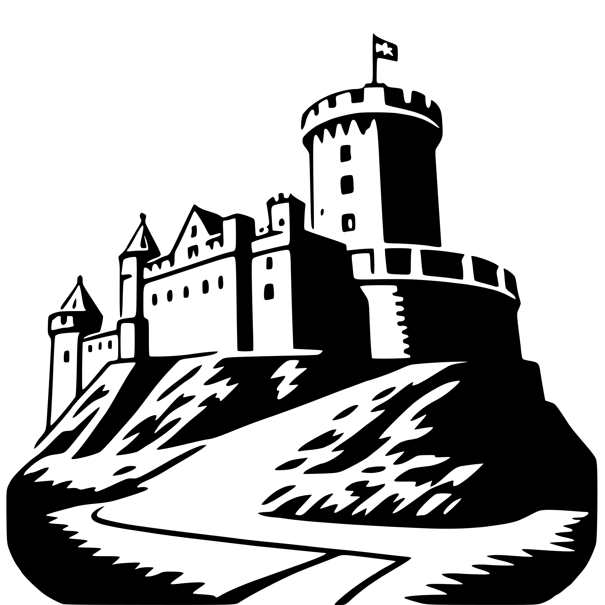 AI-generated SVG of 'edinburgh castle'