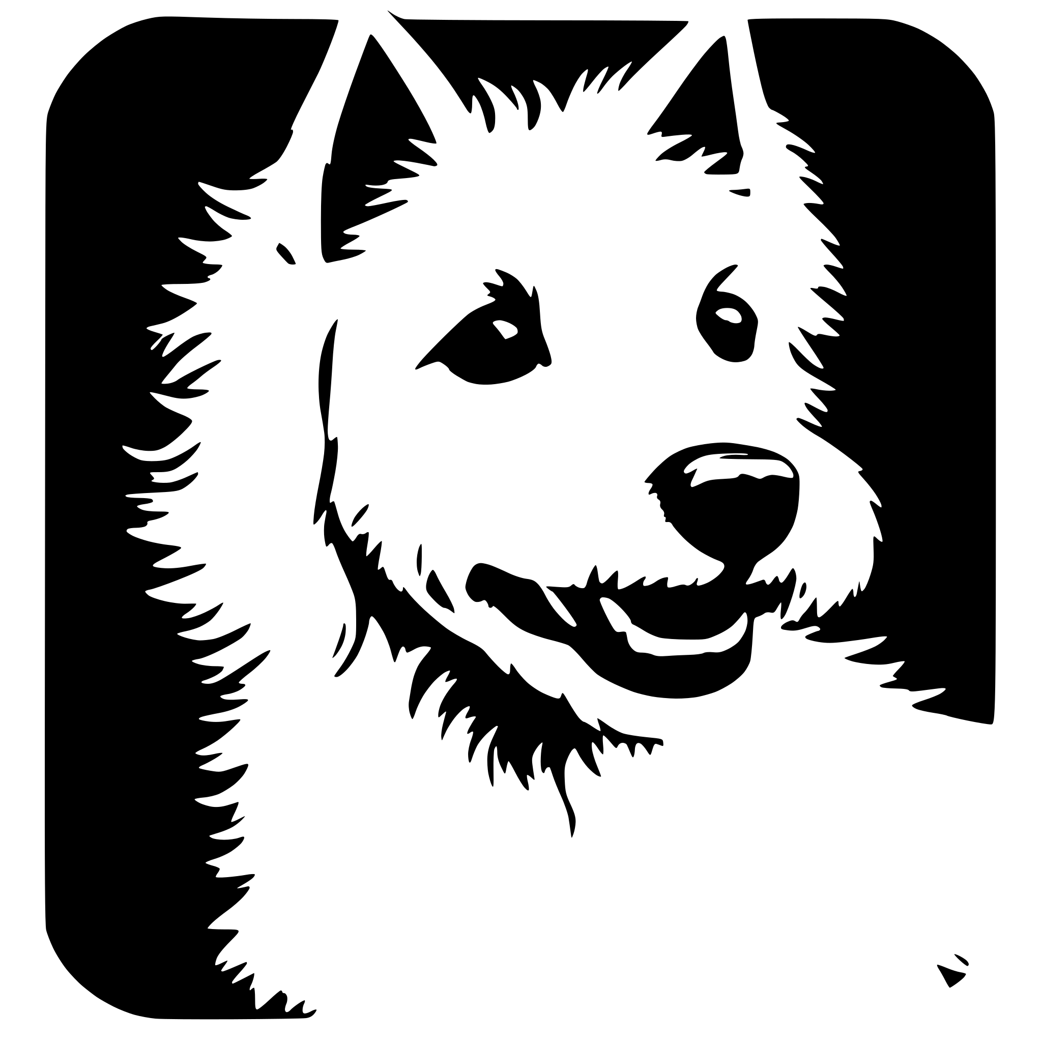 AI-generated SVG of 'westie dog'