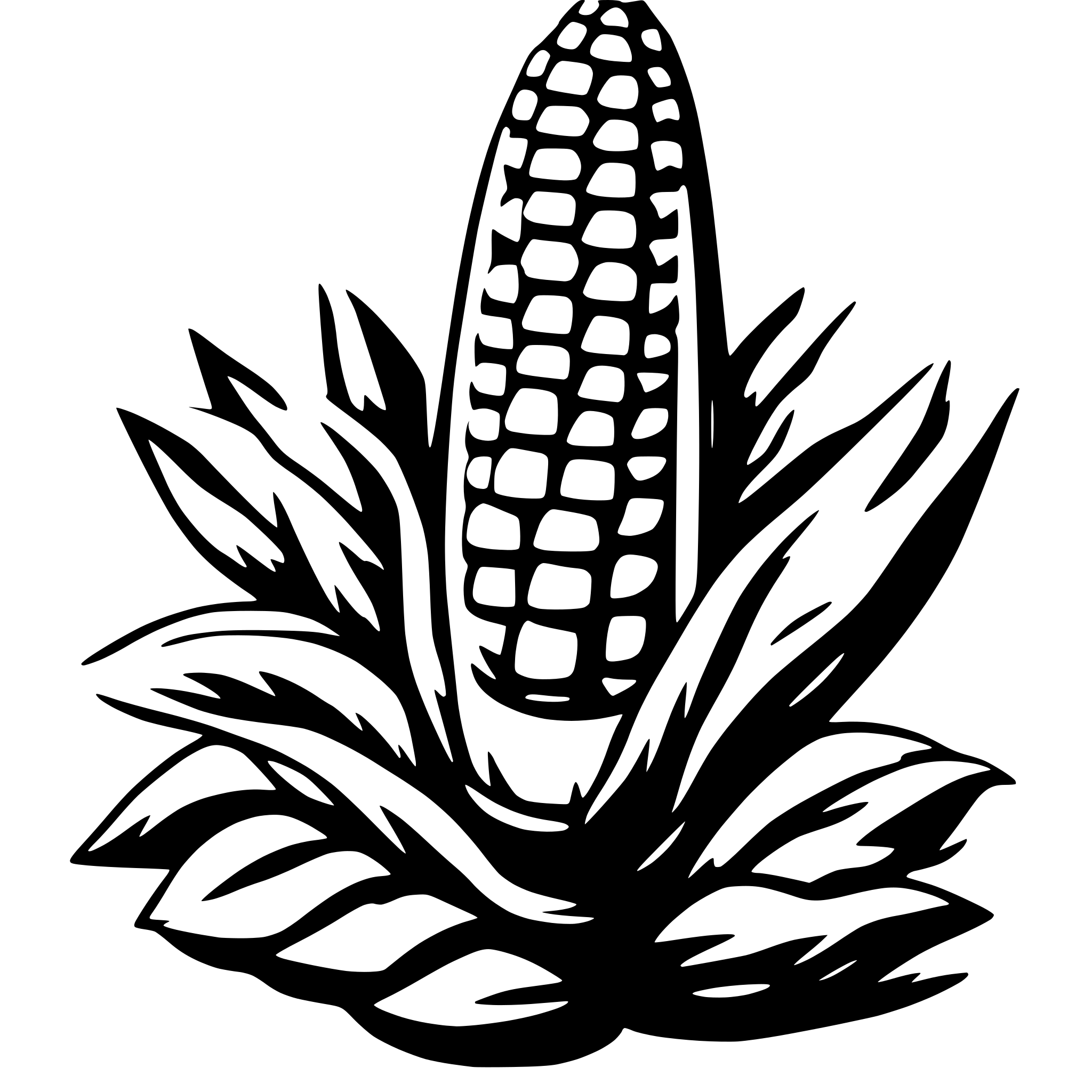 AI-generated SVG of a corn
