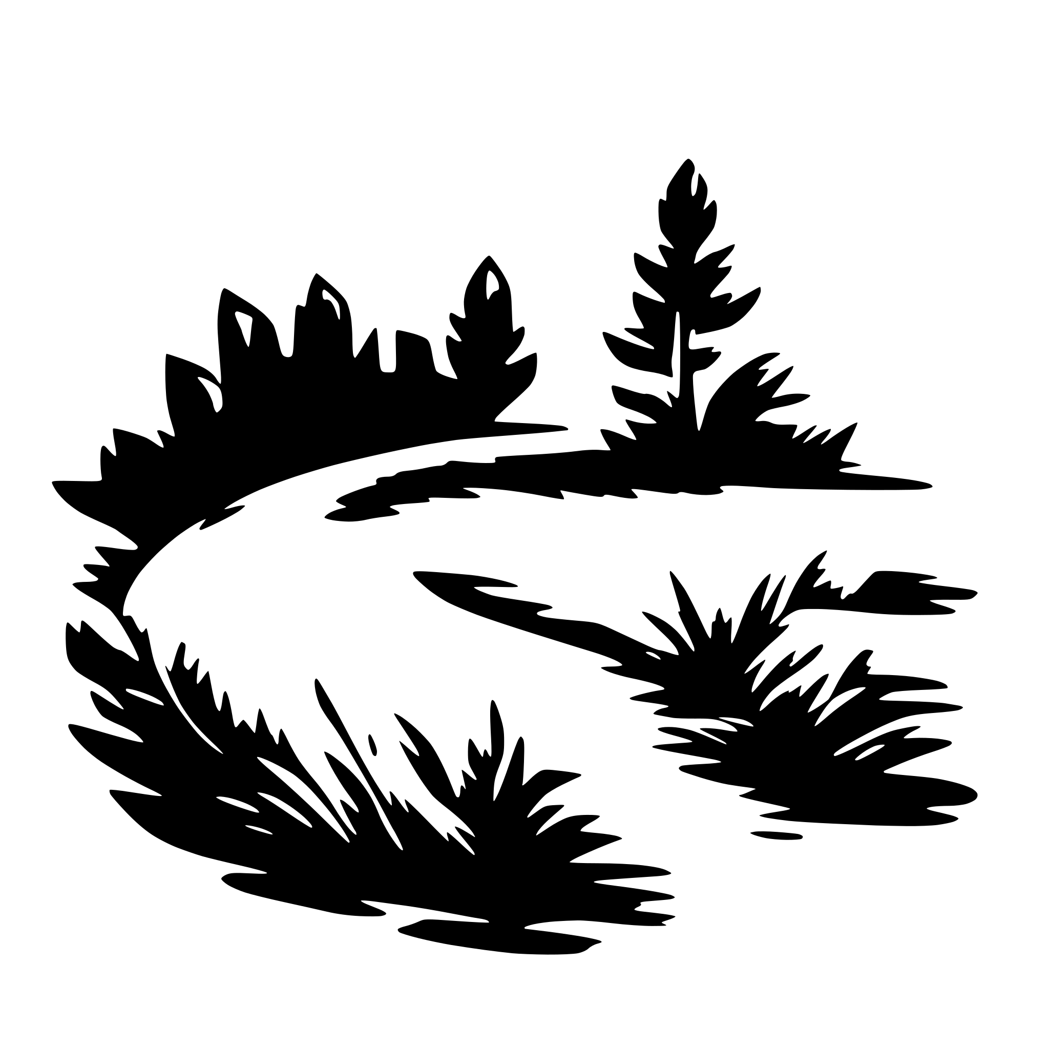 AI-generated SVG of 'brush stroke through'