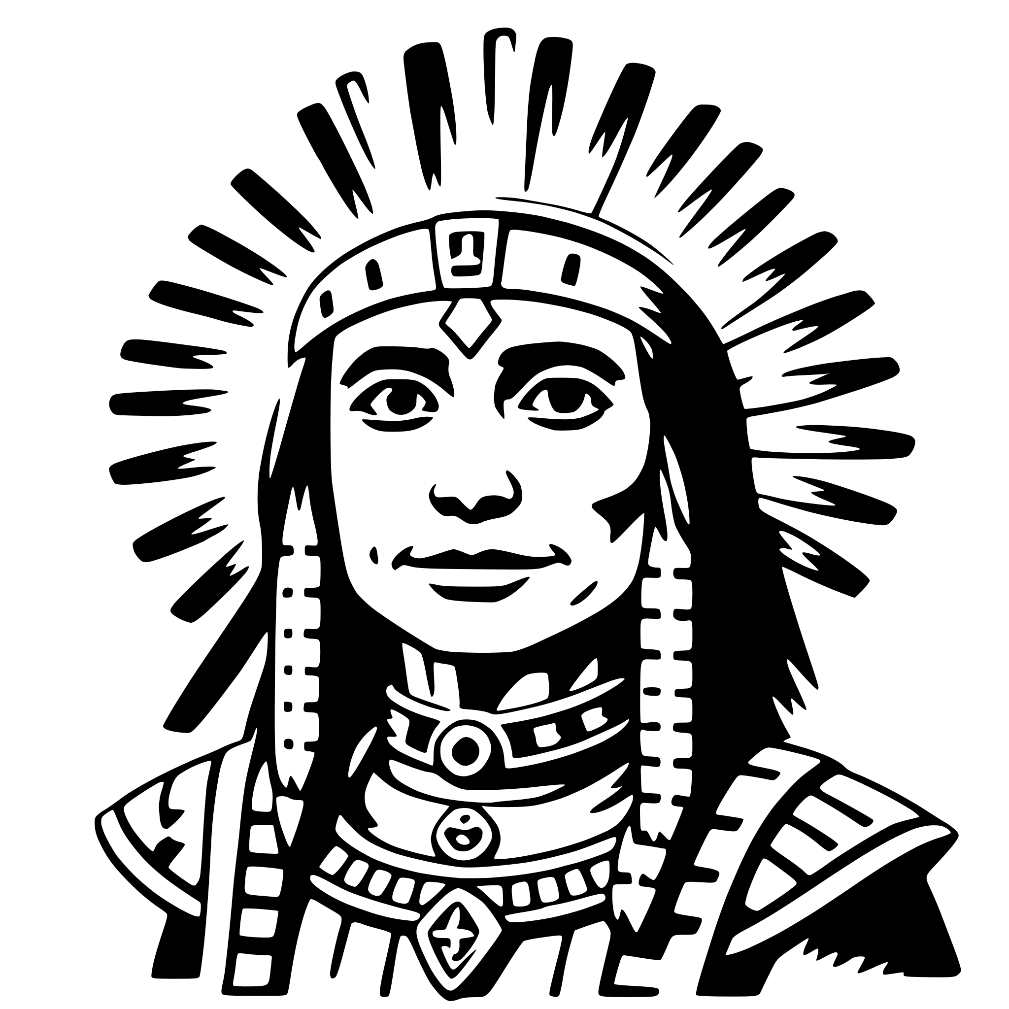 AI-generated SVG of 'huitzilopochtli'
